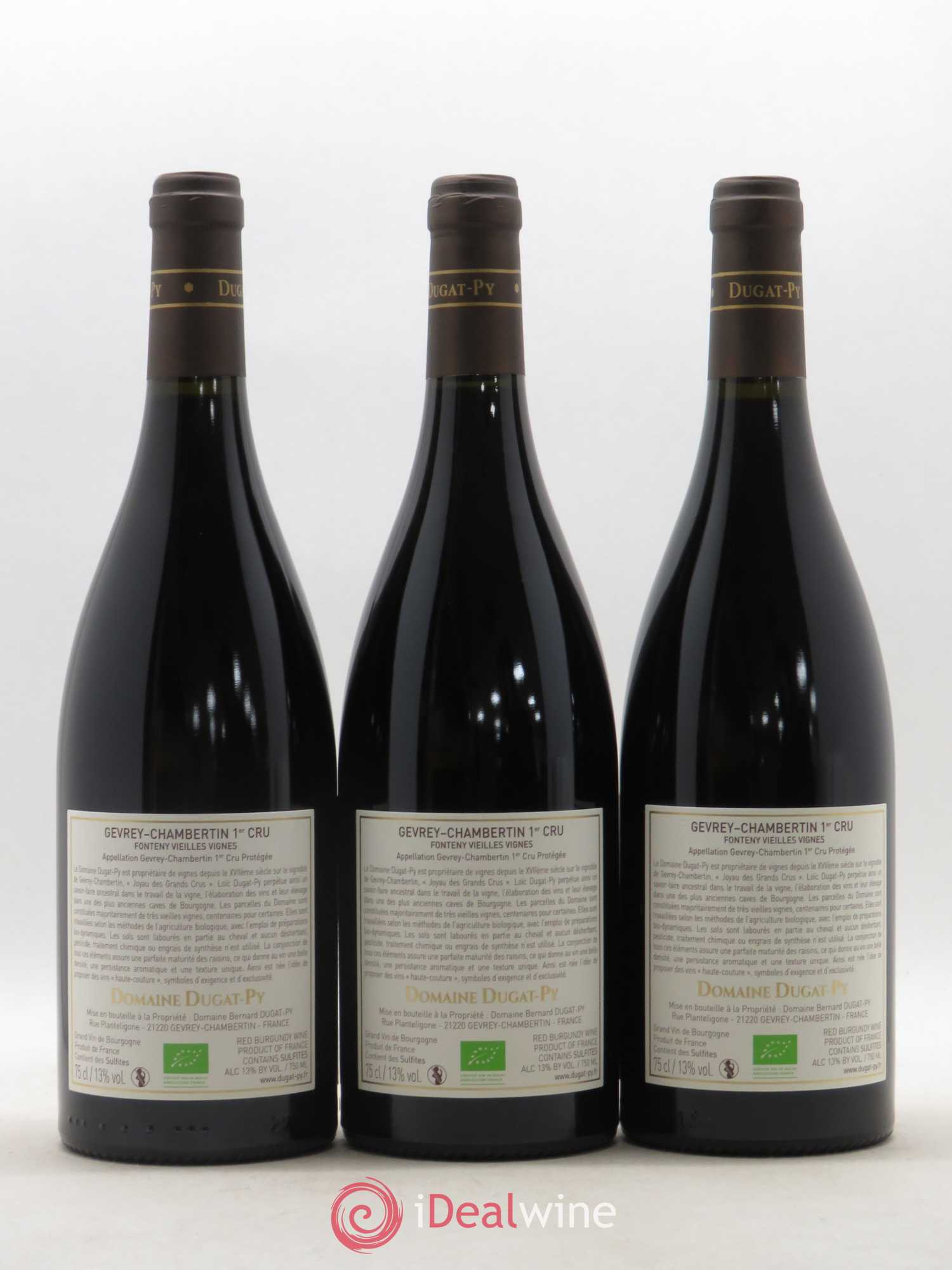Gevrey-Chambertin 1er Cru Fonteny Dugat-Py Vieilles Vignes 2017 - Lot de 3 bouteilles - 1