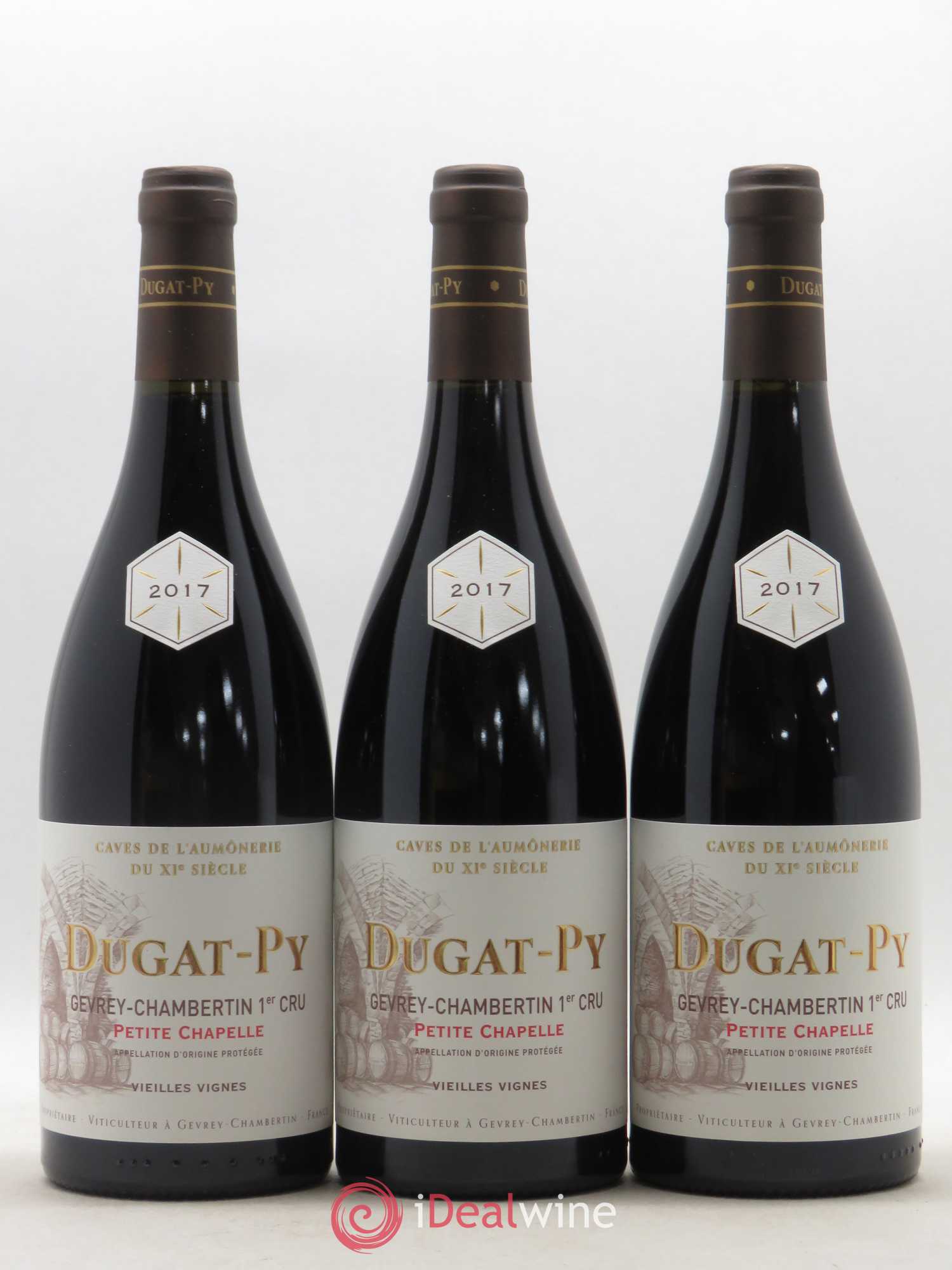 Gevrey-Chambertin 1er Cru Petite Chapelle Vieilles Vignes Dugat-Py Vieilles Vignes 2017 - Lot de 3 bouteilles - 0
