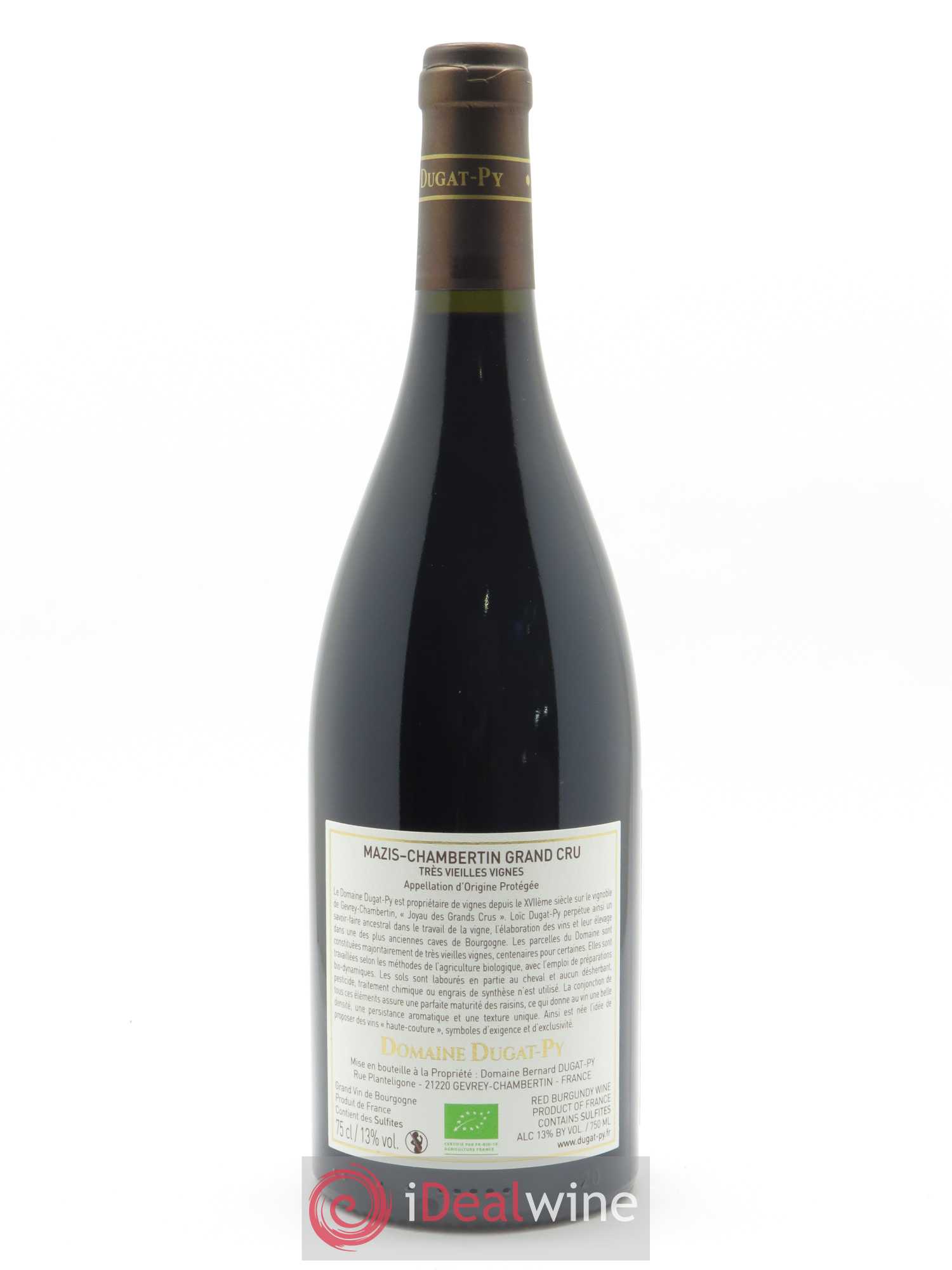 Mazis-Chambertin Grand Cru Vieilles Vignes Dugat-Py 2018 - Lot de 1 bouteille - 1