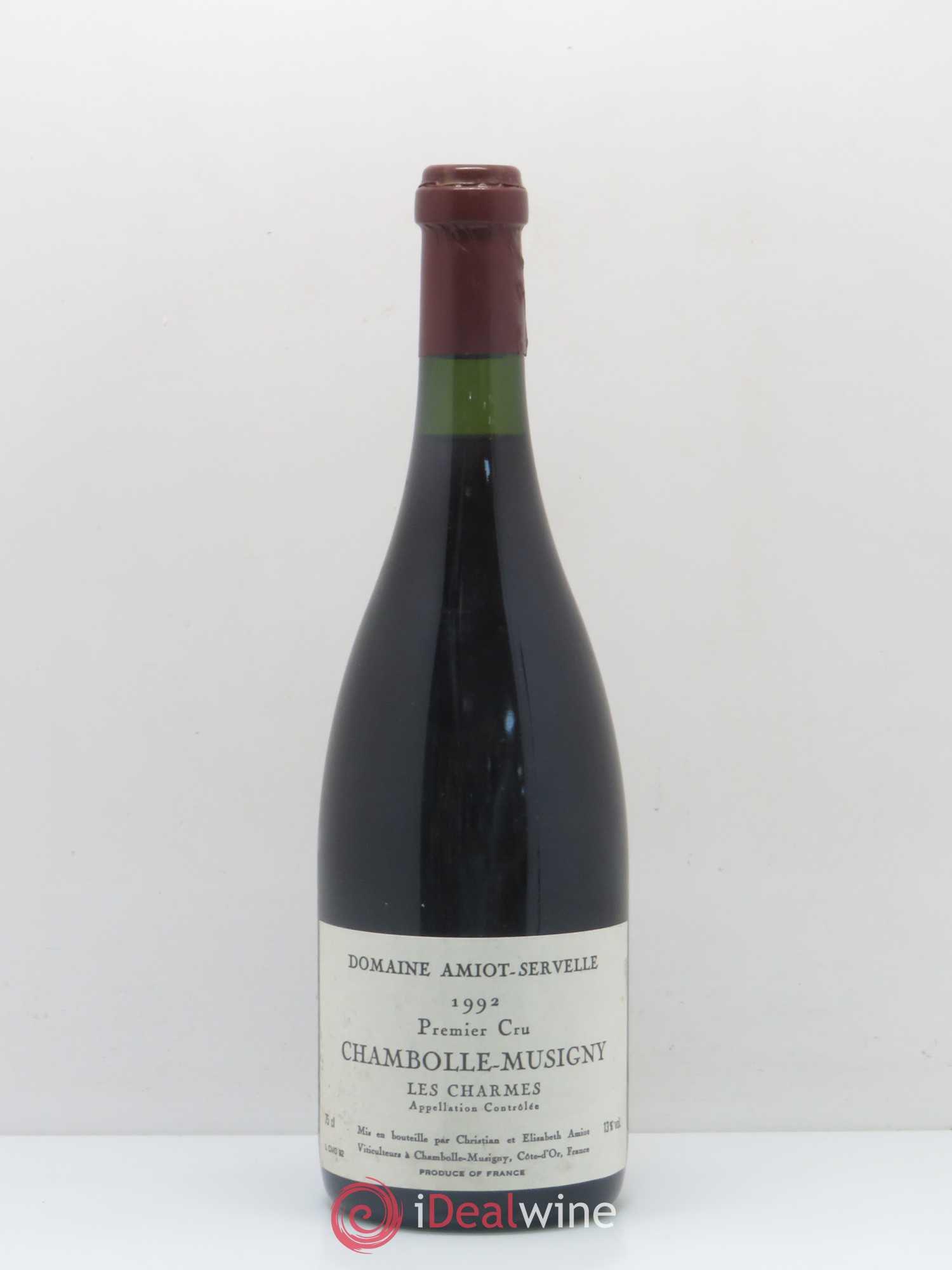Chambolle-Musigny 1er Cru Les Charmes Amiot-Servelle 1992 - Lot de 1 bouteille - 0