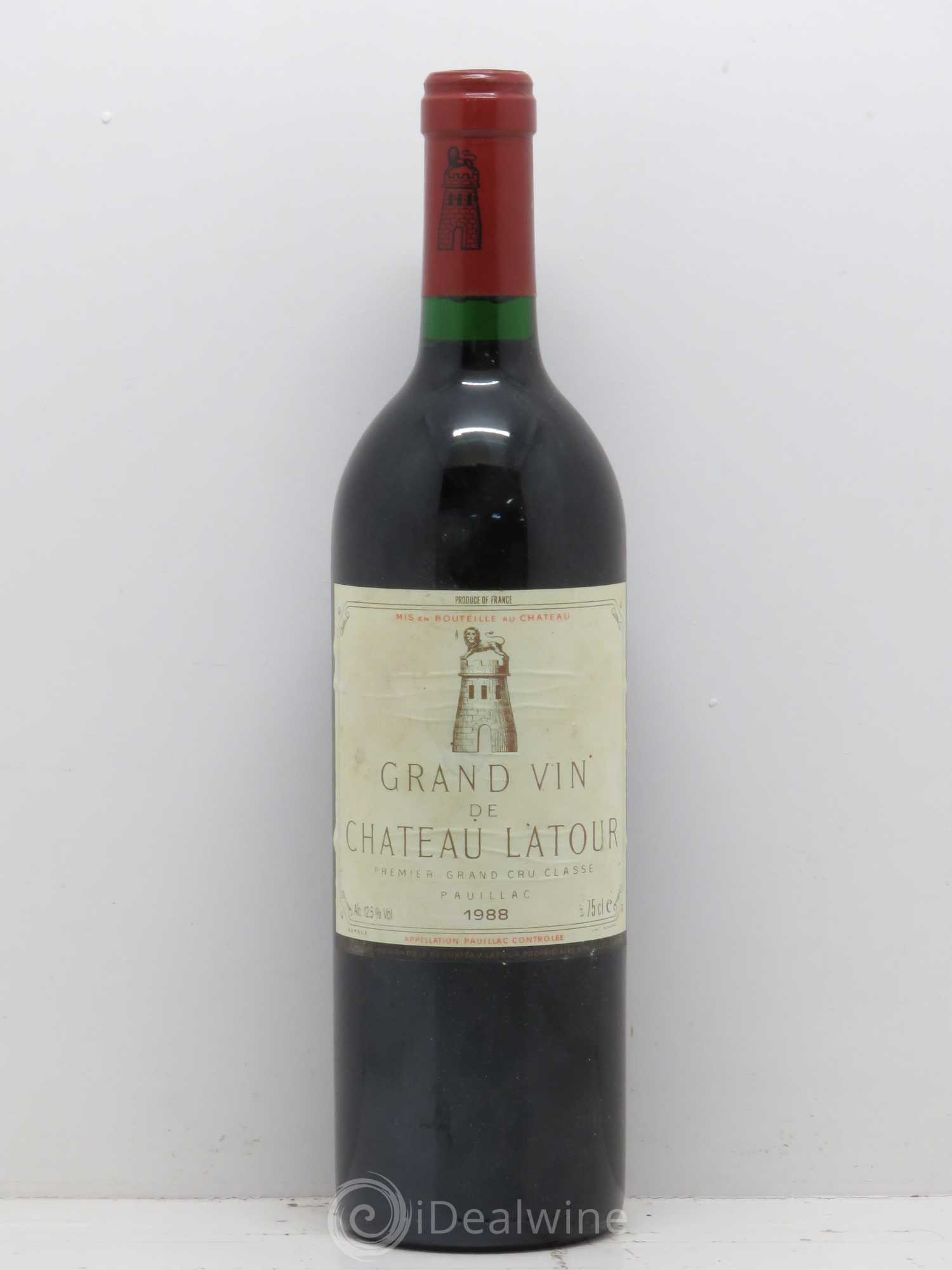 Château Latour 1er Grand Cru Classé 1988 - Lot de 1 bouteille - 0