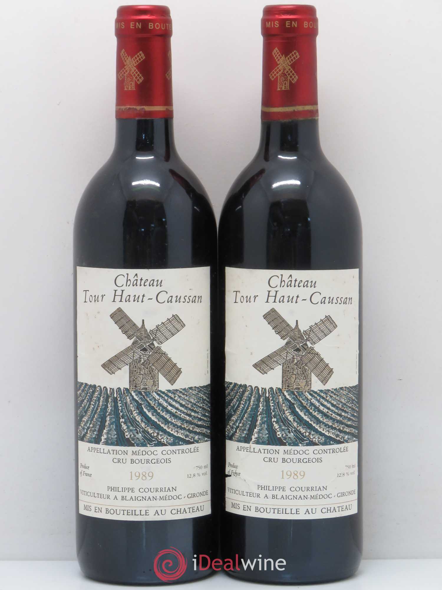 Château Tour Haut-Caussan Cru Bourgeois 1989 - Lot de 2 bouteilles - 0