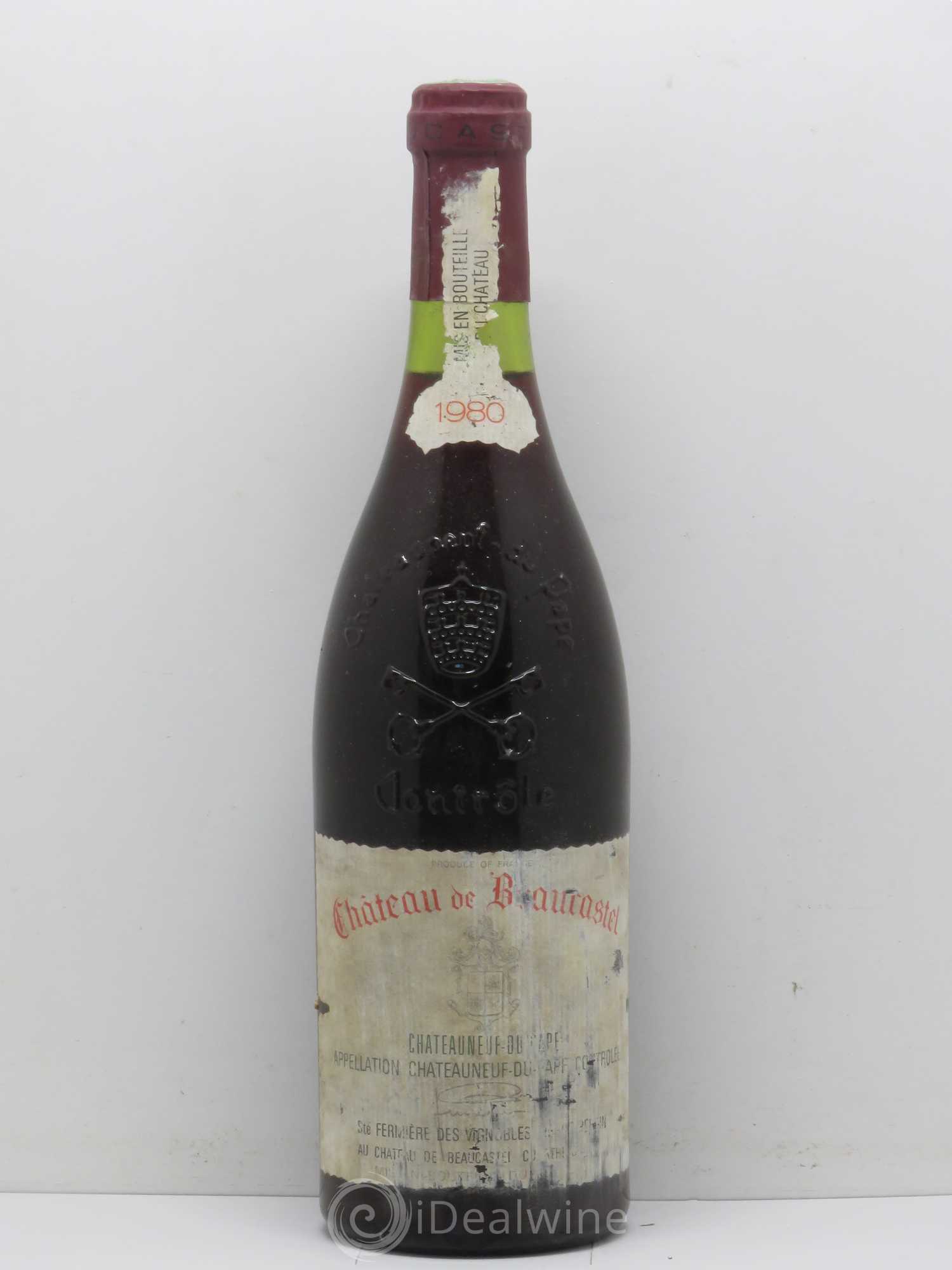 Châteauneuf-du-Pape Château de Beaucastel Famille Perrin 1980 - Posten von 1 Flasche - 0