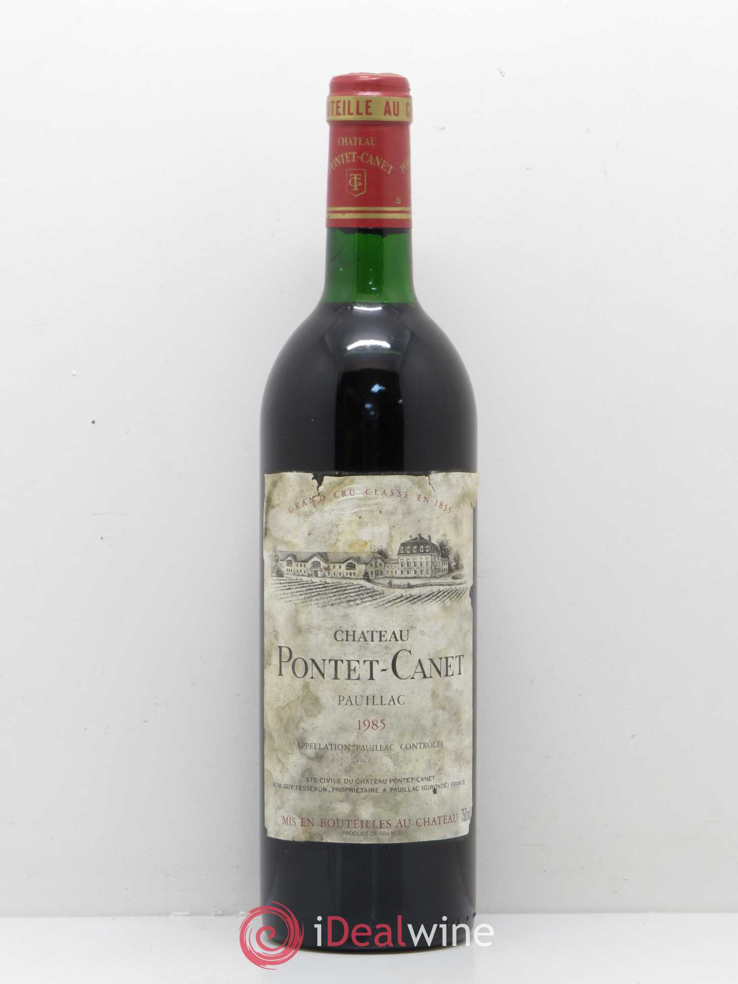 Château Pontet Canet 5ème Grand Cru Classé 1985 - Lot de 1 bouteille - 0