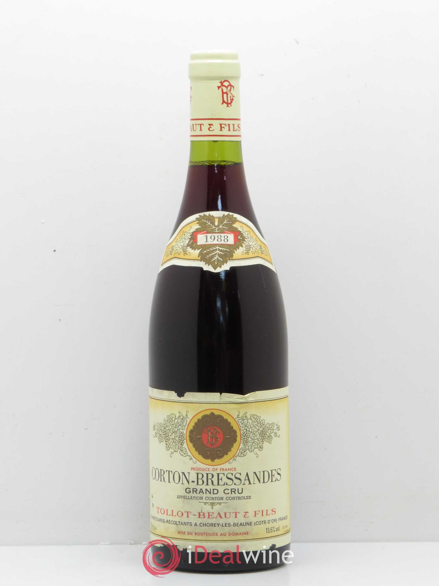 Corton-Bressandes Grand Cru Tollot Beaut (Domaine) 1988 - Lot de 1 bouteille - 0