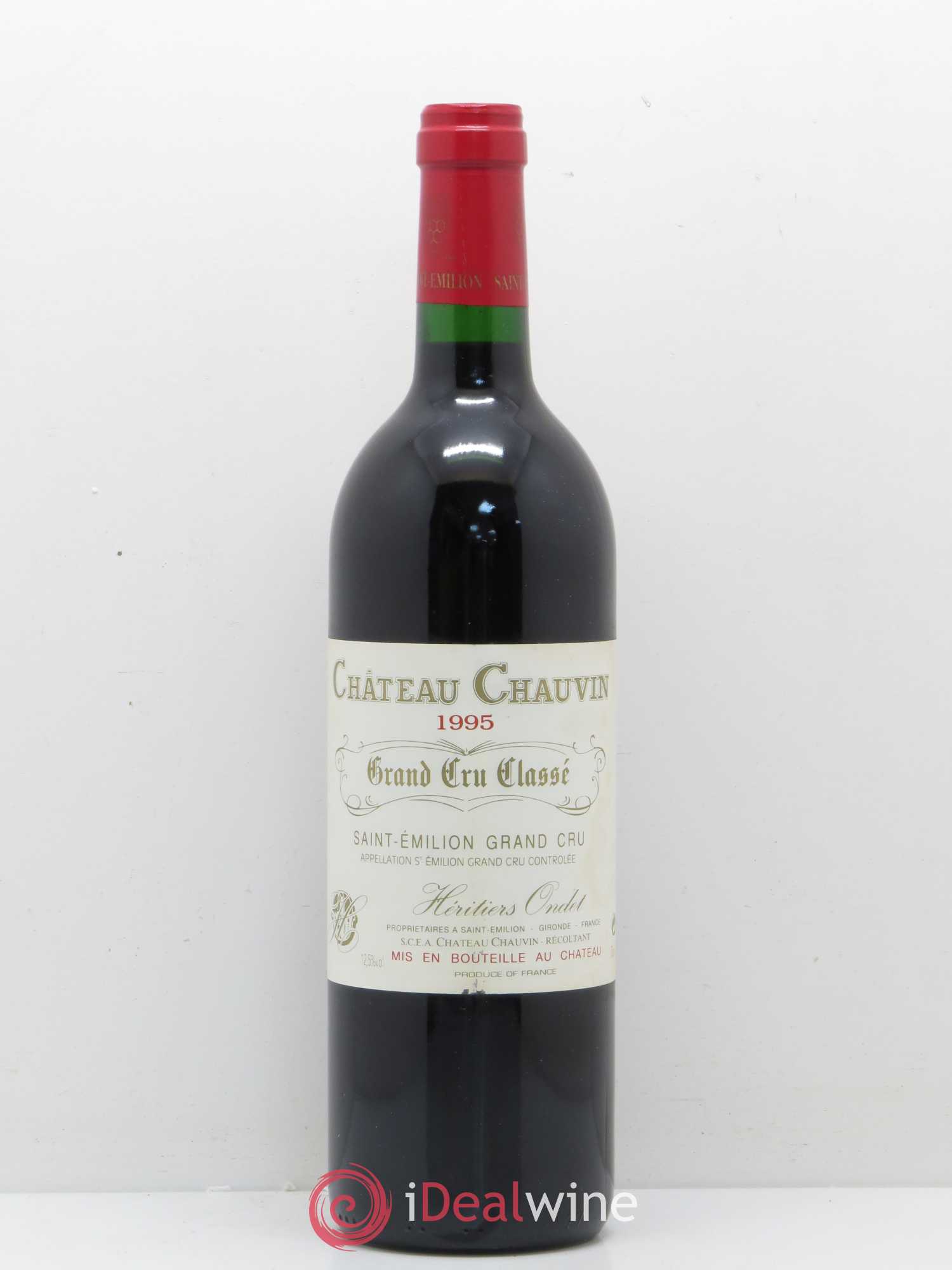 Château Chauvin Grand Cru Classé 1995 - Lot de 1 bouteille - 0