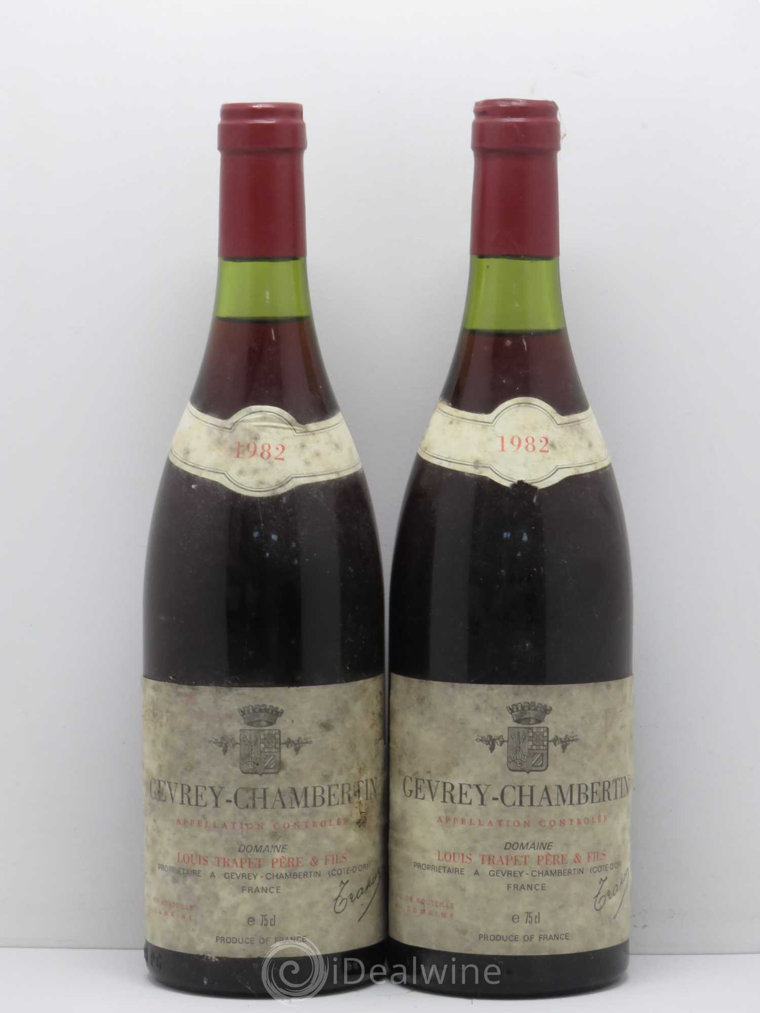 Gevrey-Chambertin Domaine Trapet 1982 - Lot de 2 bouteilles - 0