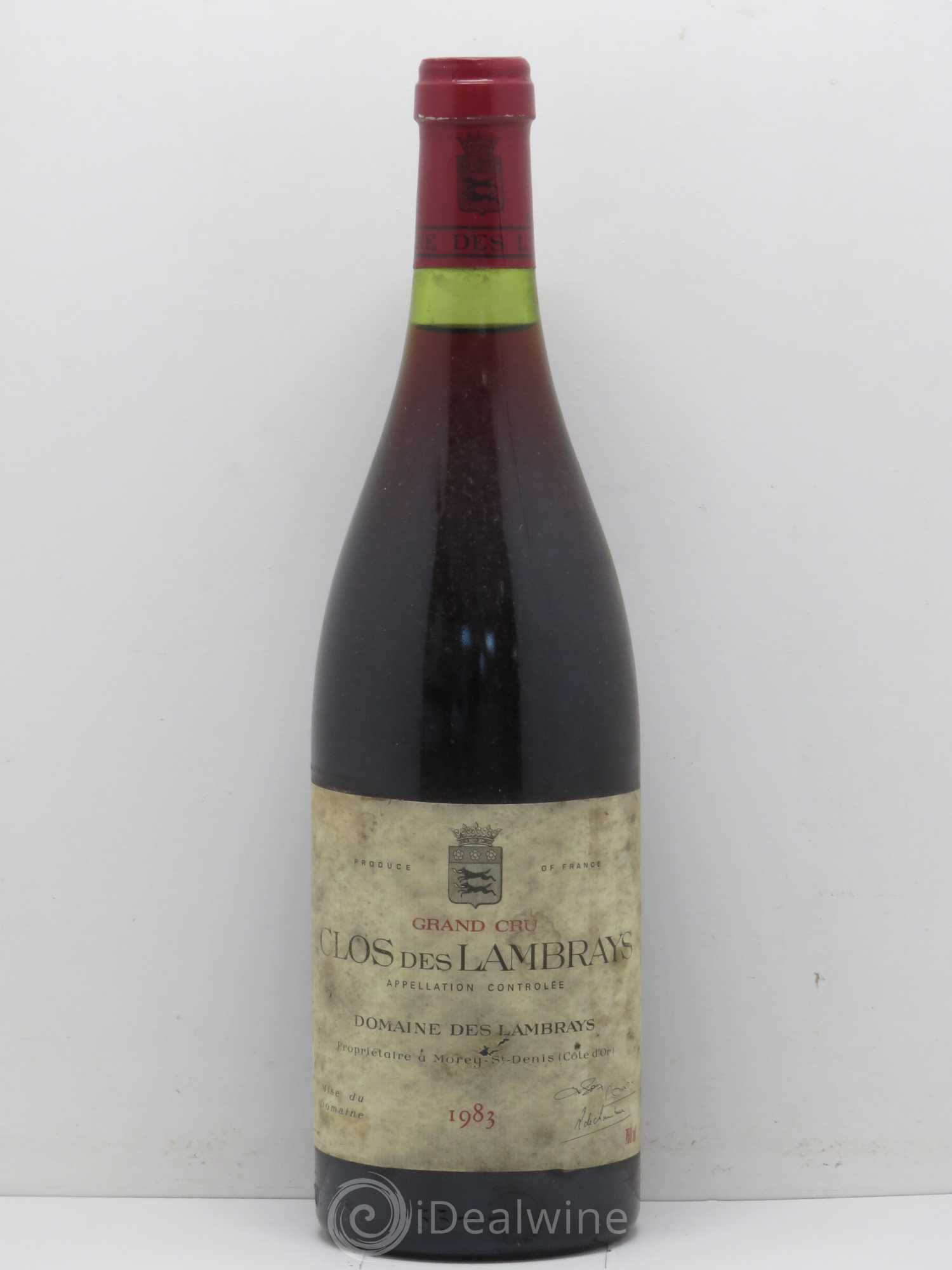 Clos des Lambrays Grand Cru Domaine des Lambrays 1983 - Lot de 1 bouteille - 0