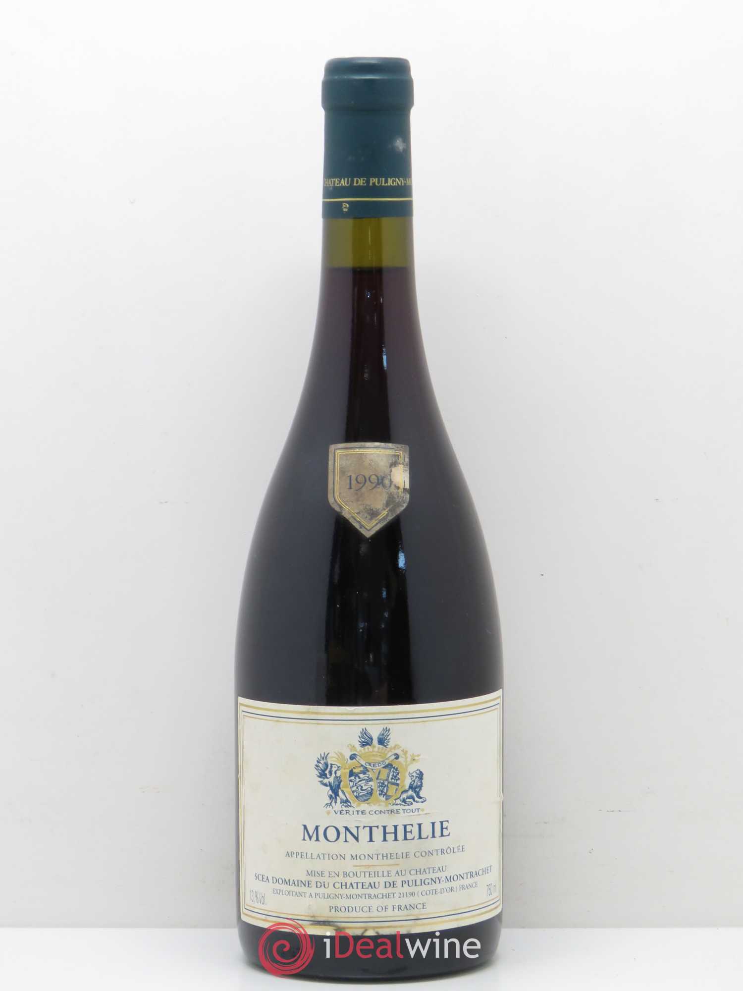Monthélie Domaine du Chateau de Puligny Montrachet 1990 - Posten von 1 Flasche - 0
