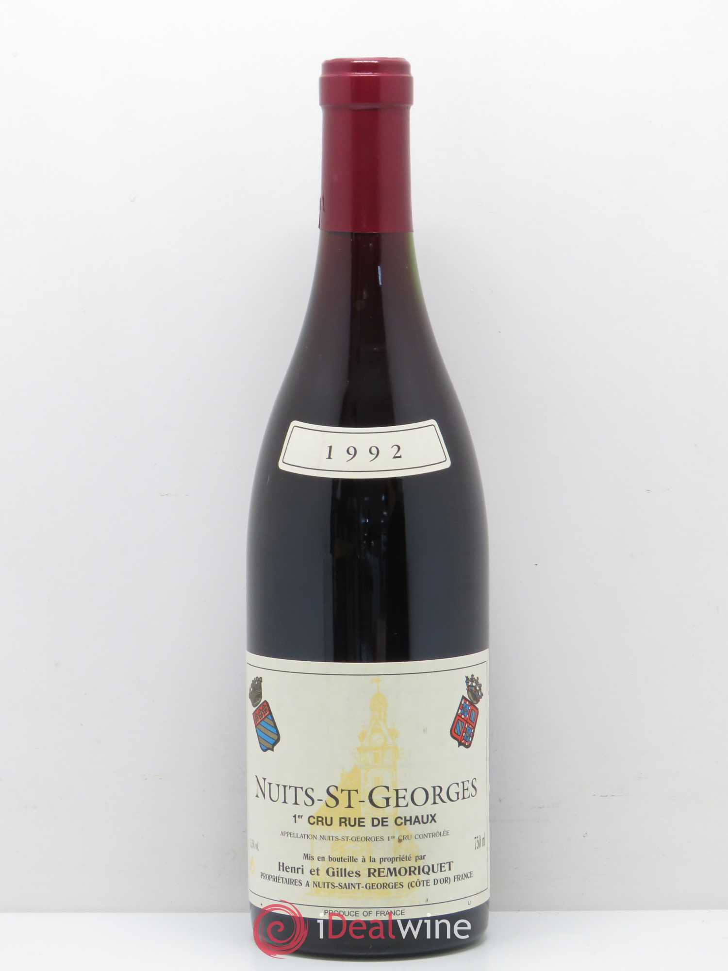 Nuits-Saint-Georges 1er Cru Rue de Chaux Gilles Remoriquet 1992 - Lot de 1 bouteille - 0