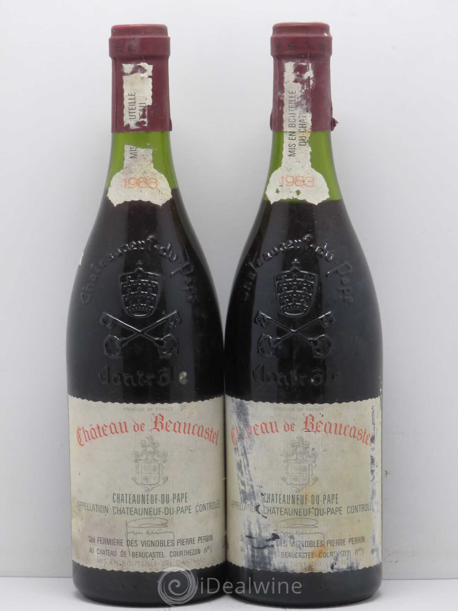 Châteauneuf-du-Pape Château de Beaucastel Famille Perrin 1983 - Lot de 2 bouteilles - 0