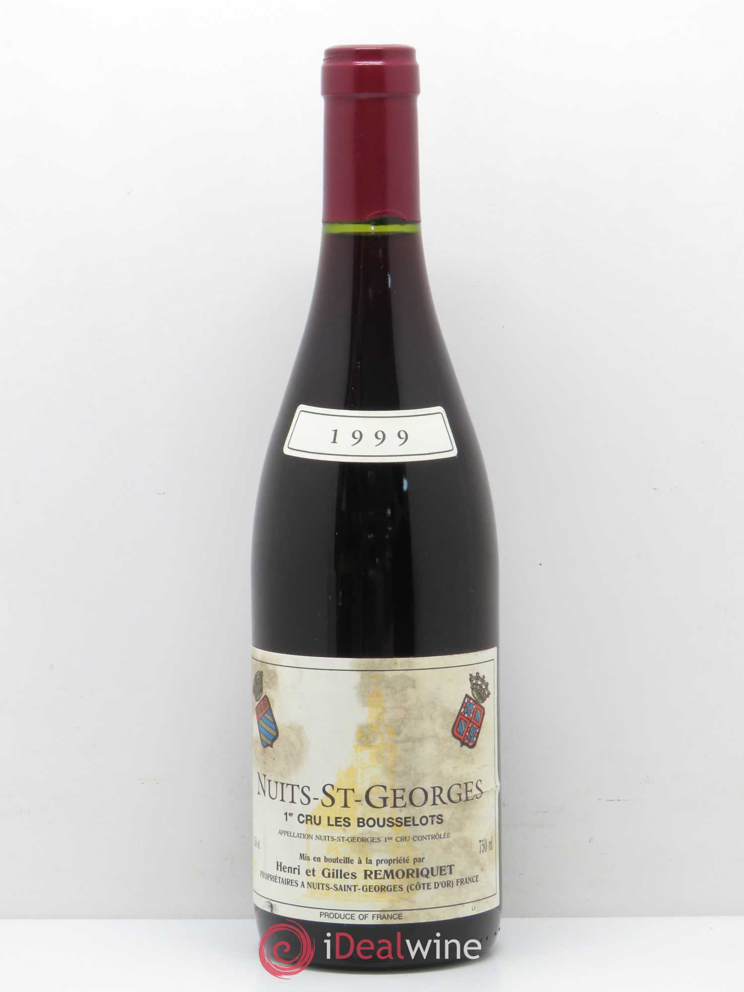 Nuits-Saint-Georges 1er Cru Les Bousselots Gilles Remoriquet 1999 - Lot de 1 bouteille - 0