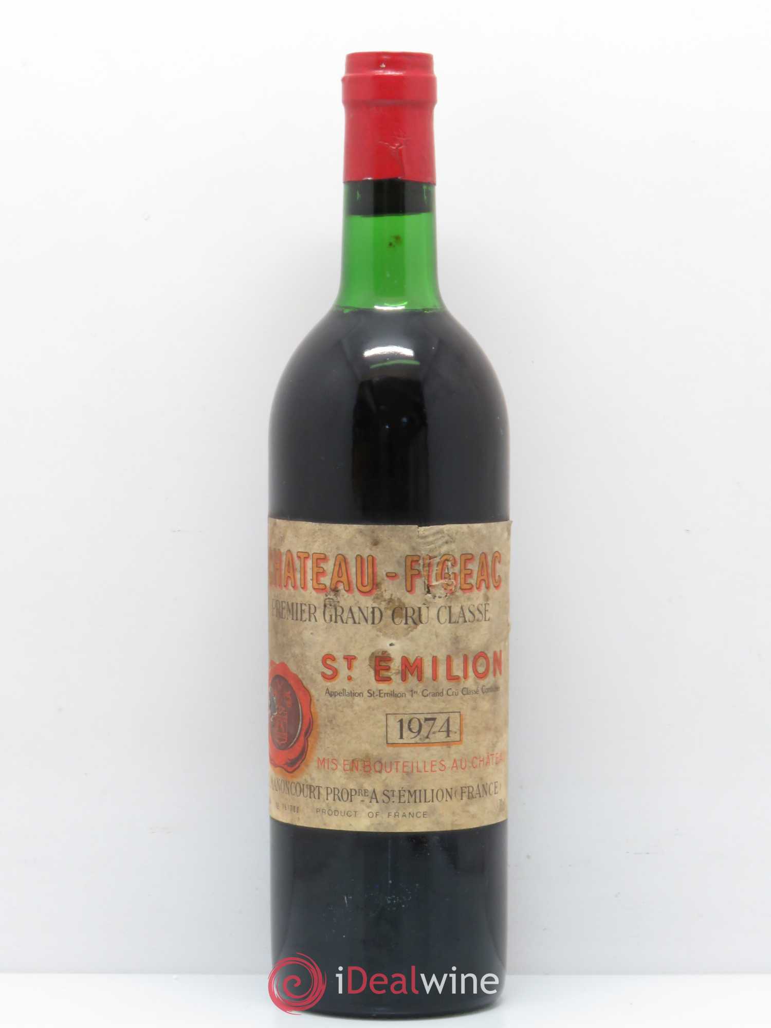 Château Figeac 1er Grand Cru Classé A 1974 - Lot de 1 bouteille - 0