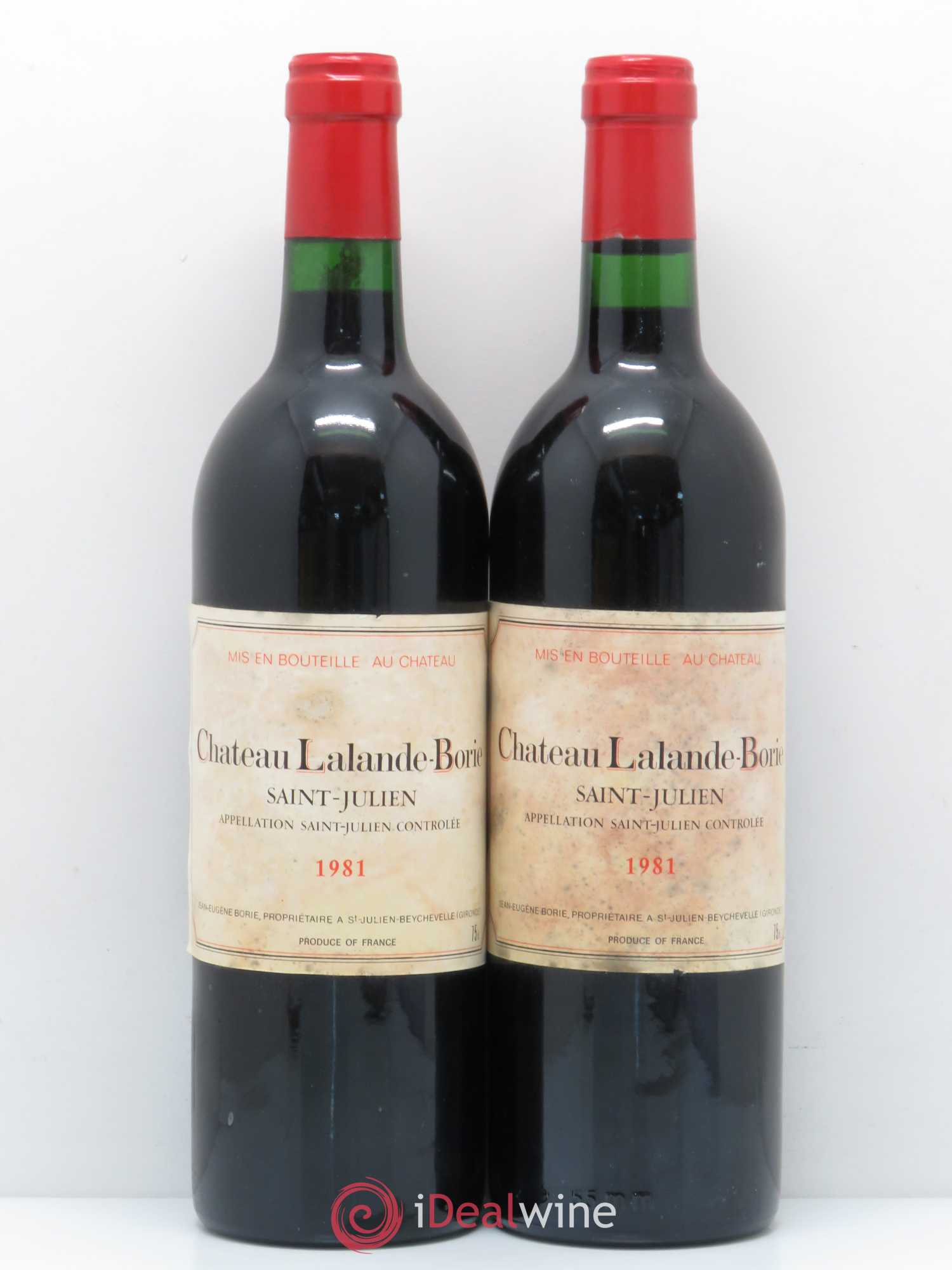 Château Lalande Borie 1981 - Lot de 2 bouteilles - 0