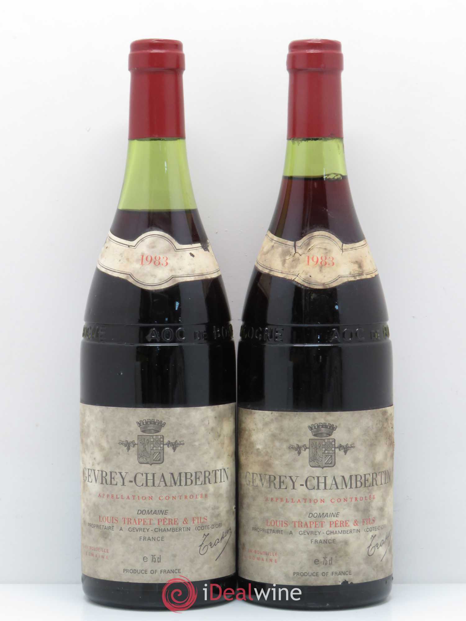 Gevrey-Chambertin Louis Trapet Père et fils 1983 - Posten von 2 Flaschen - 0