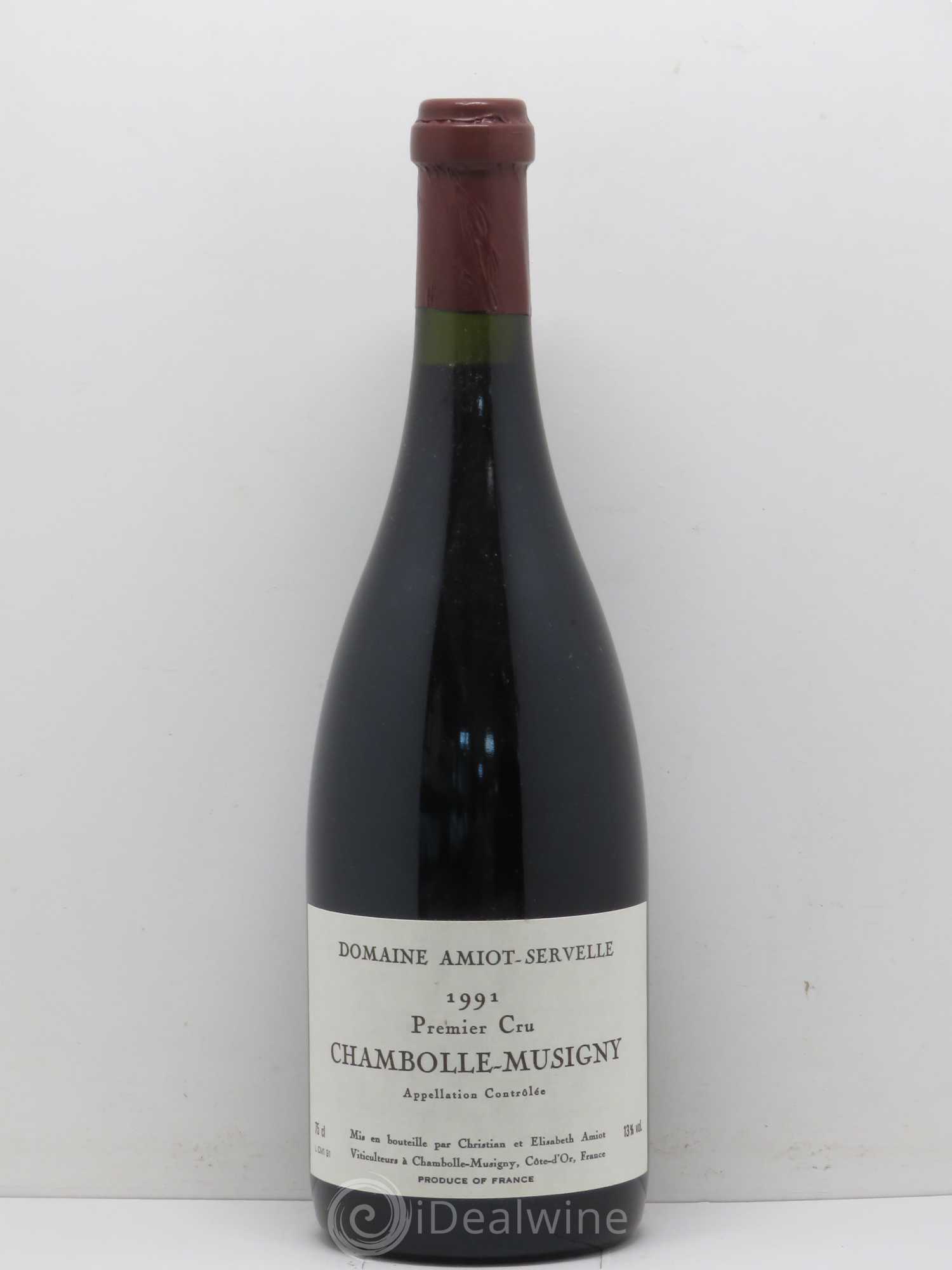 Chambolle-Musigny 1er Cru Domaine Amiot Servelle 1991 - Posten von 1 Flasche - 0