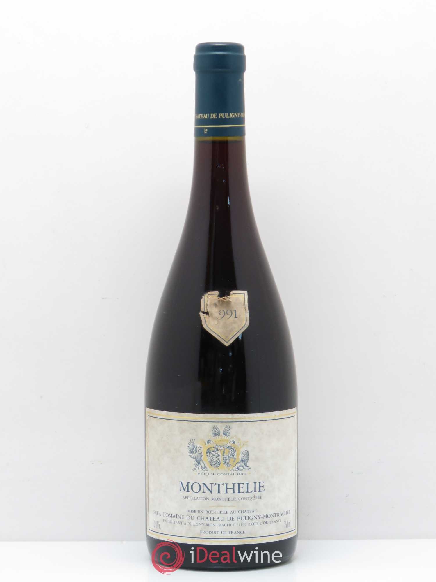 Monthélie Domaine du Château de Puligny Montrachet 1991 - Lot de 1 bouteille - 0
