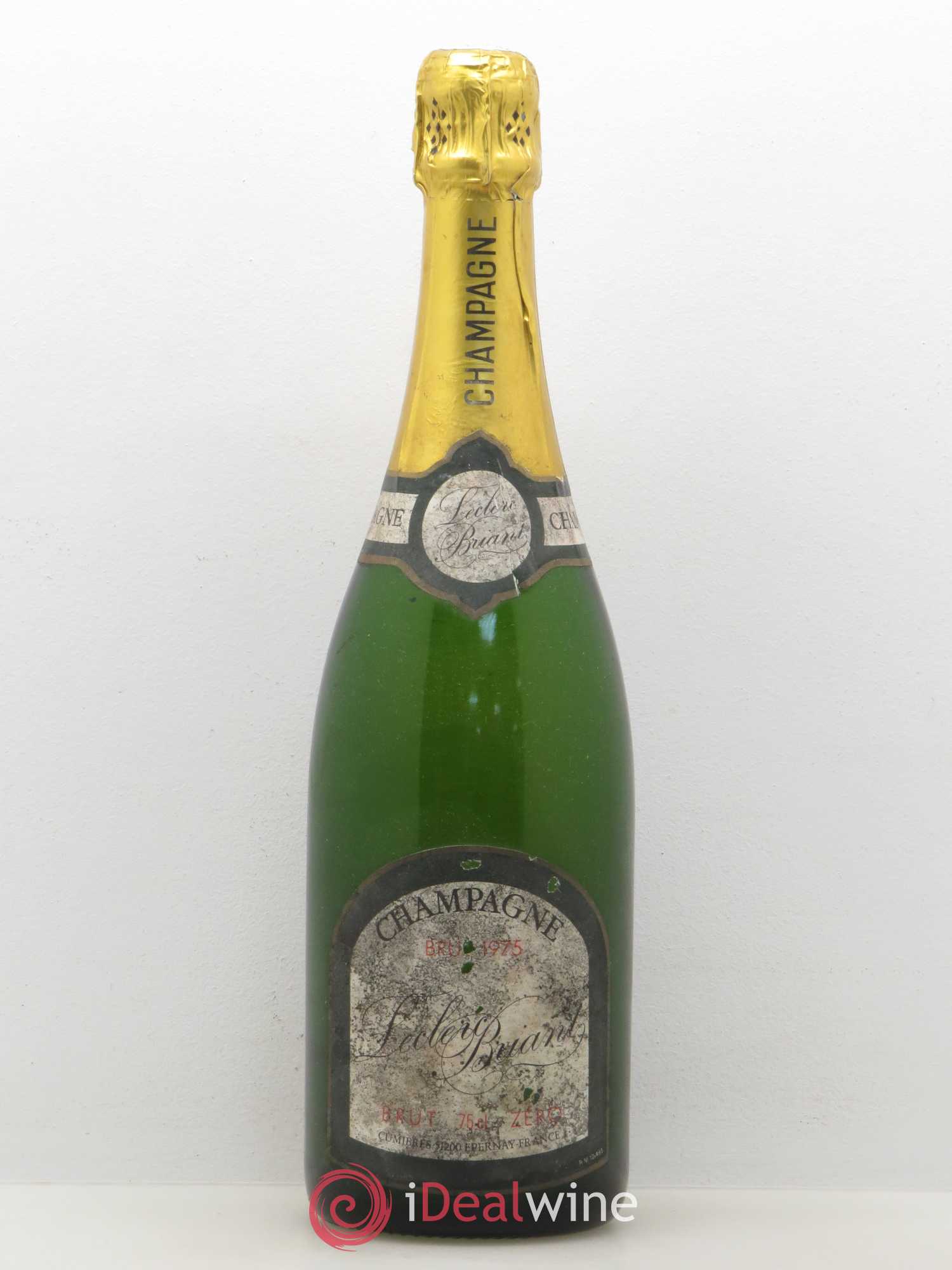 Champagne Brut Zéro Leclerc Briant 1975 - Posten von 1 Flasche - 0