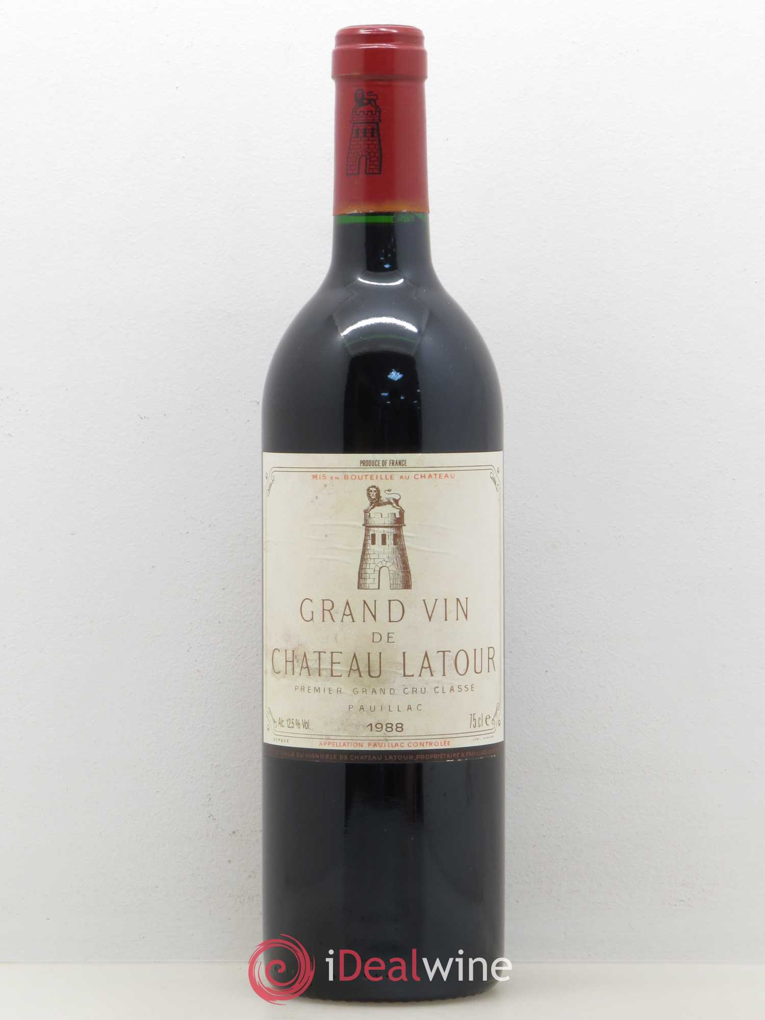 Château Latour 1er Grand Cru Classé 1988 - Lot de 1 bouteille - 0
