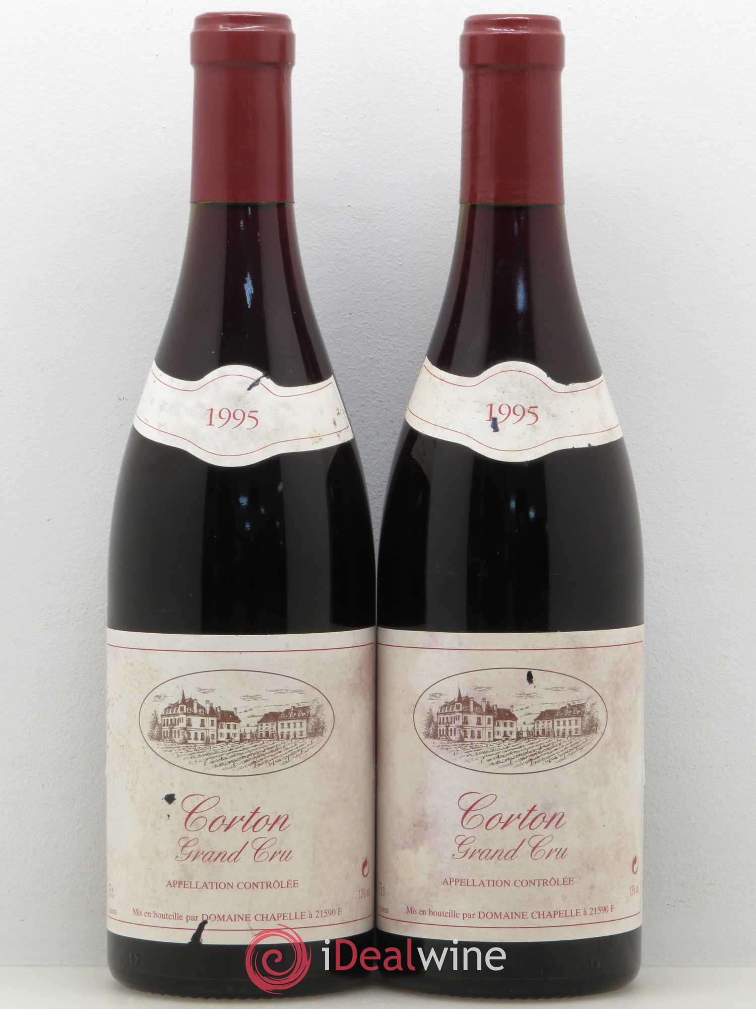 Corton Grand Cru Domaine Chapelle 1995 - Posten von 2 Flaschen - 0