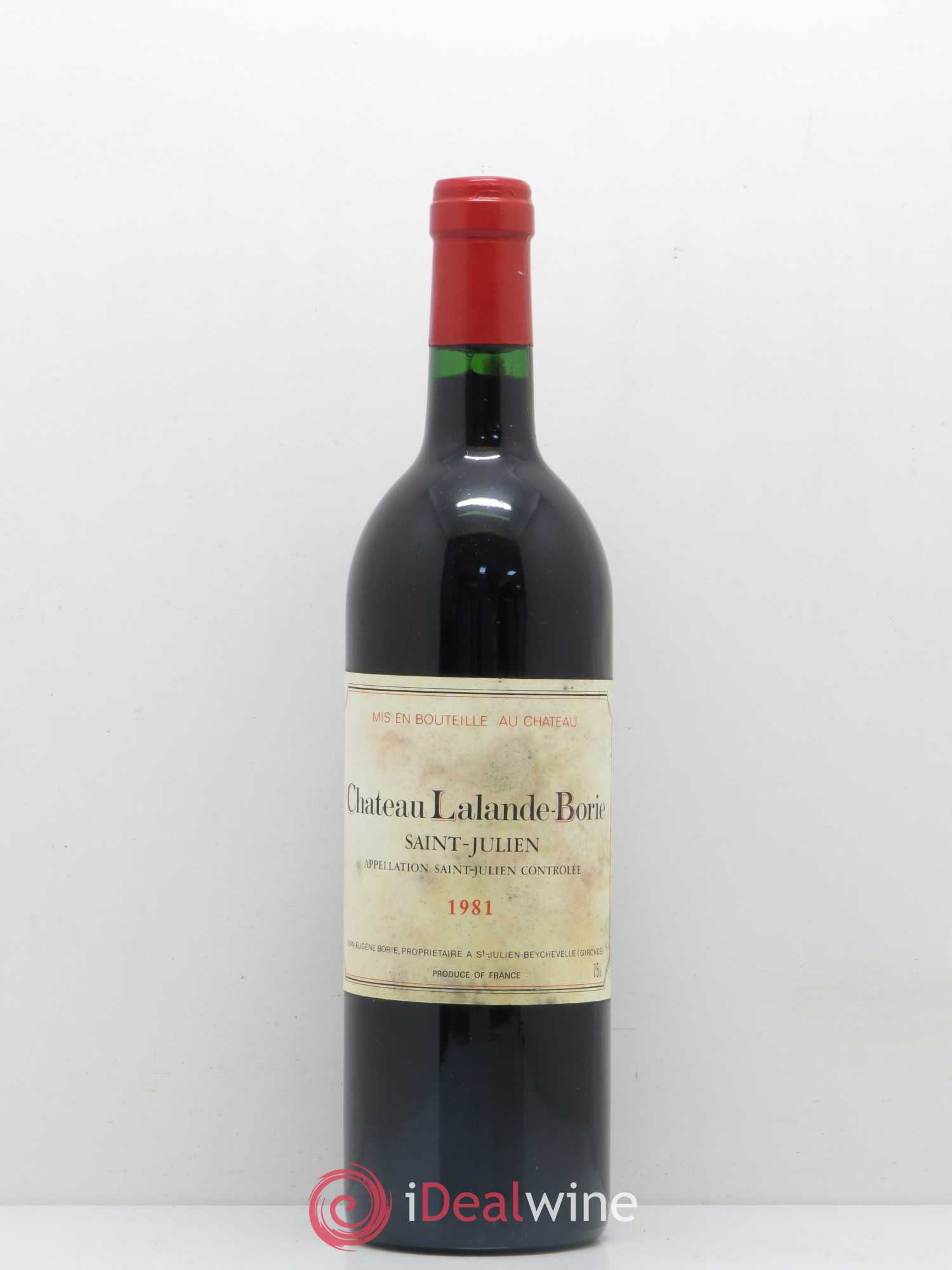 Château Lalande Borie 1981 - Lot de 1 bouteille - 0