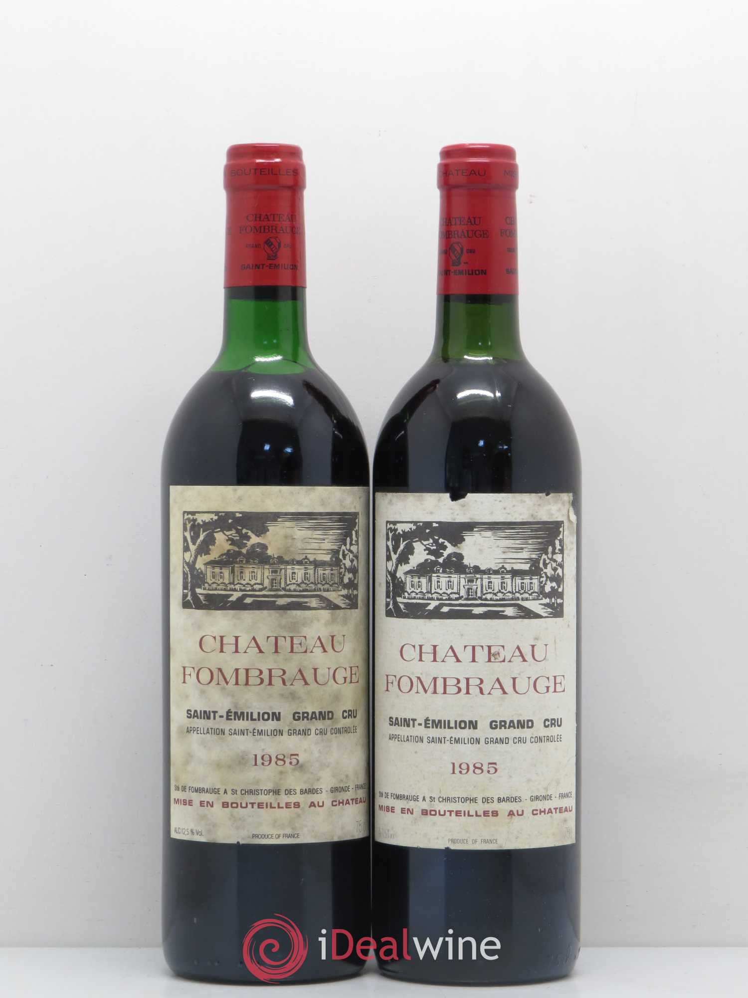 Château Fombrauge Grand Cru Classé 1985 - Lot de 2 bouteilles - 0