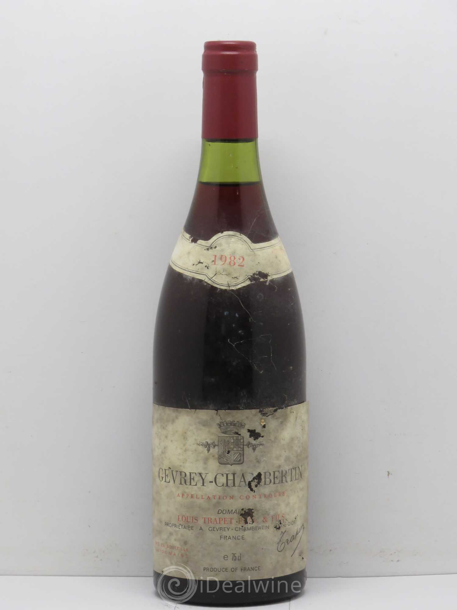 Gevrey-Chambertin Domaine Trapet 1982 - Lot de 1 bouteille - 0