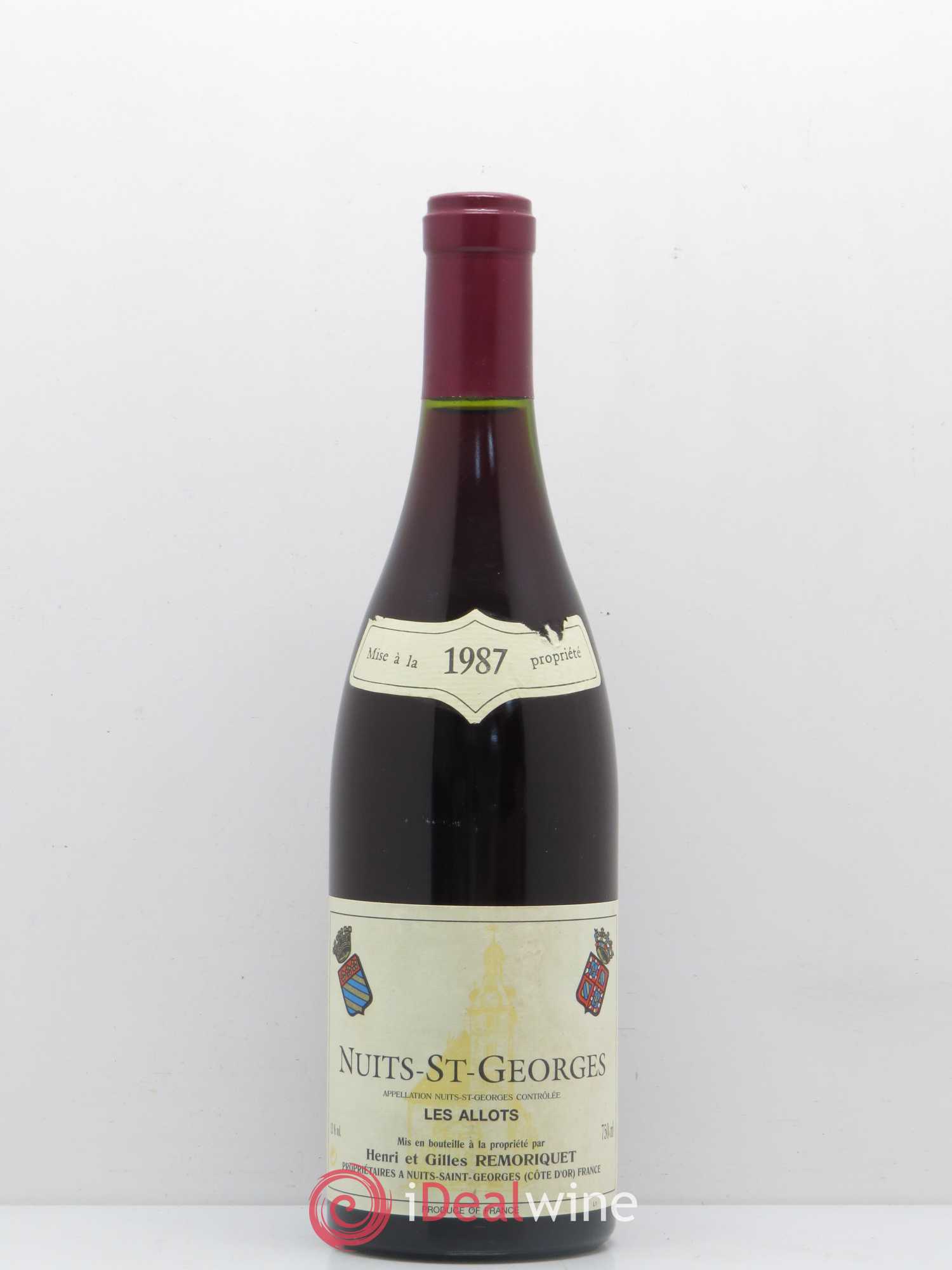 Nuits-Saint-Georges Les Allots Gilles Remoriquet 1987 - Lot de 1 bouteille - 0