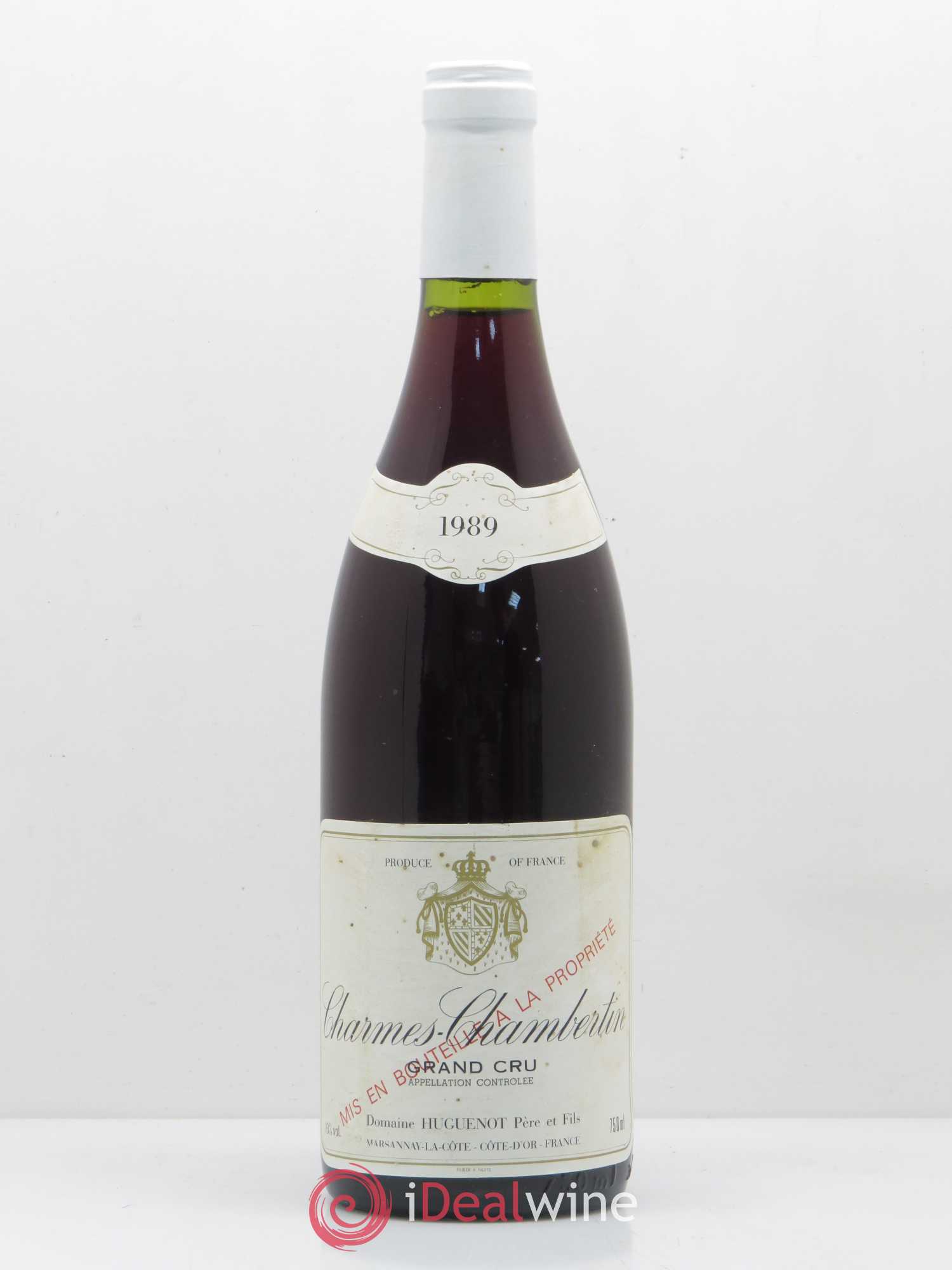 Charmes-Chambertin Grand Cru Domaine Huguenot Père Et Fils 1989 - Posten von 1 Flasche - 0