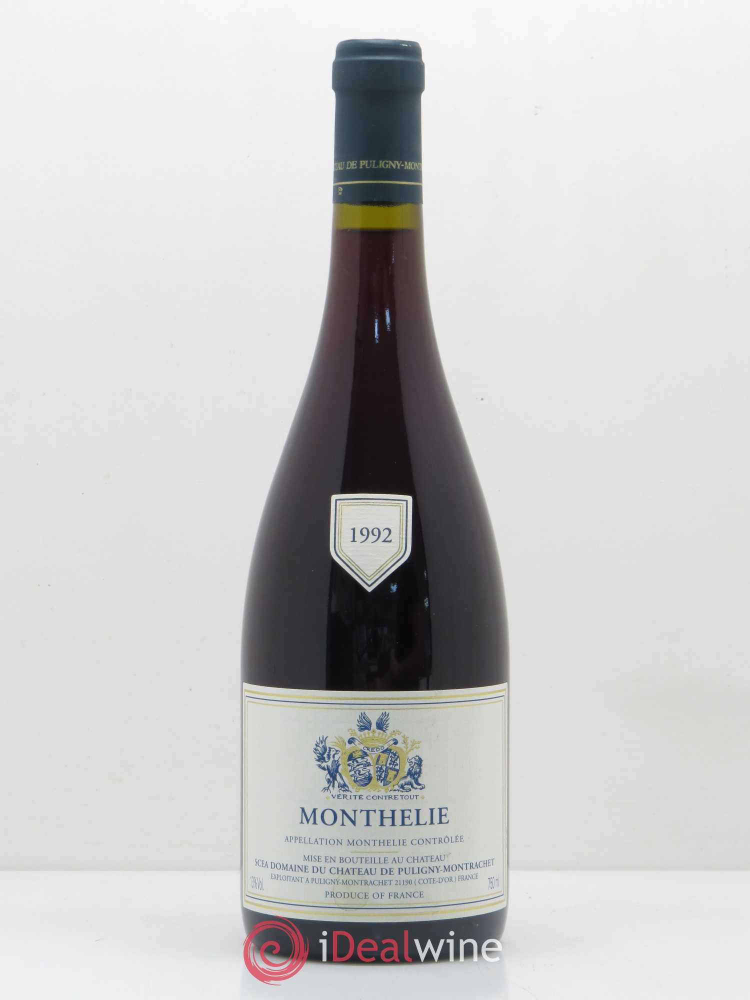 Monthélie Domaine du Château de Puligny-Montrachet 1992 - Lot de 1 bouteille - 0