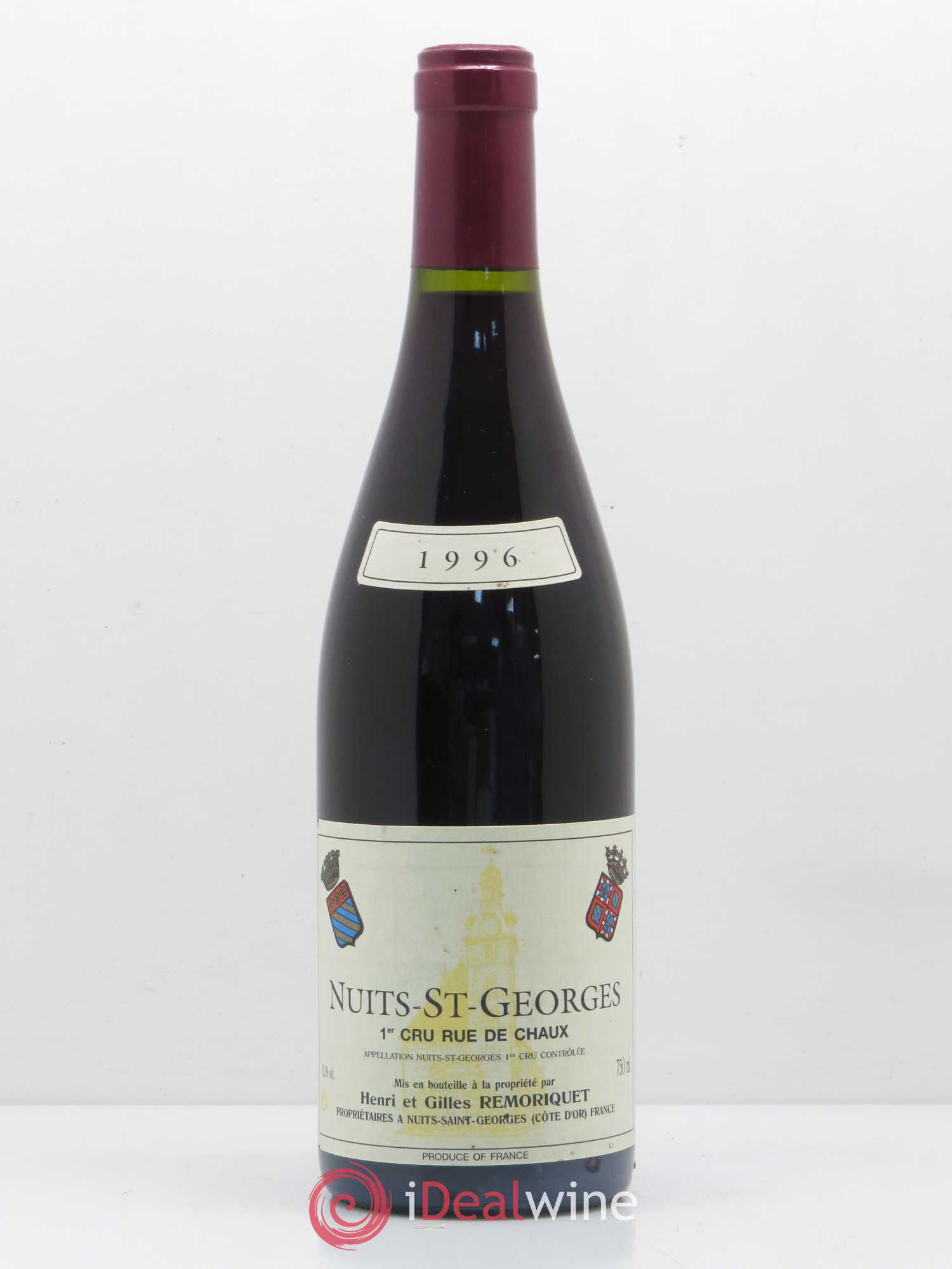 Nuits-Saint-Georges 1er Cru Rue de Chaux Gilles Remoriquet 1996 - Lot de 1 bouteille - 0