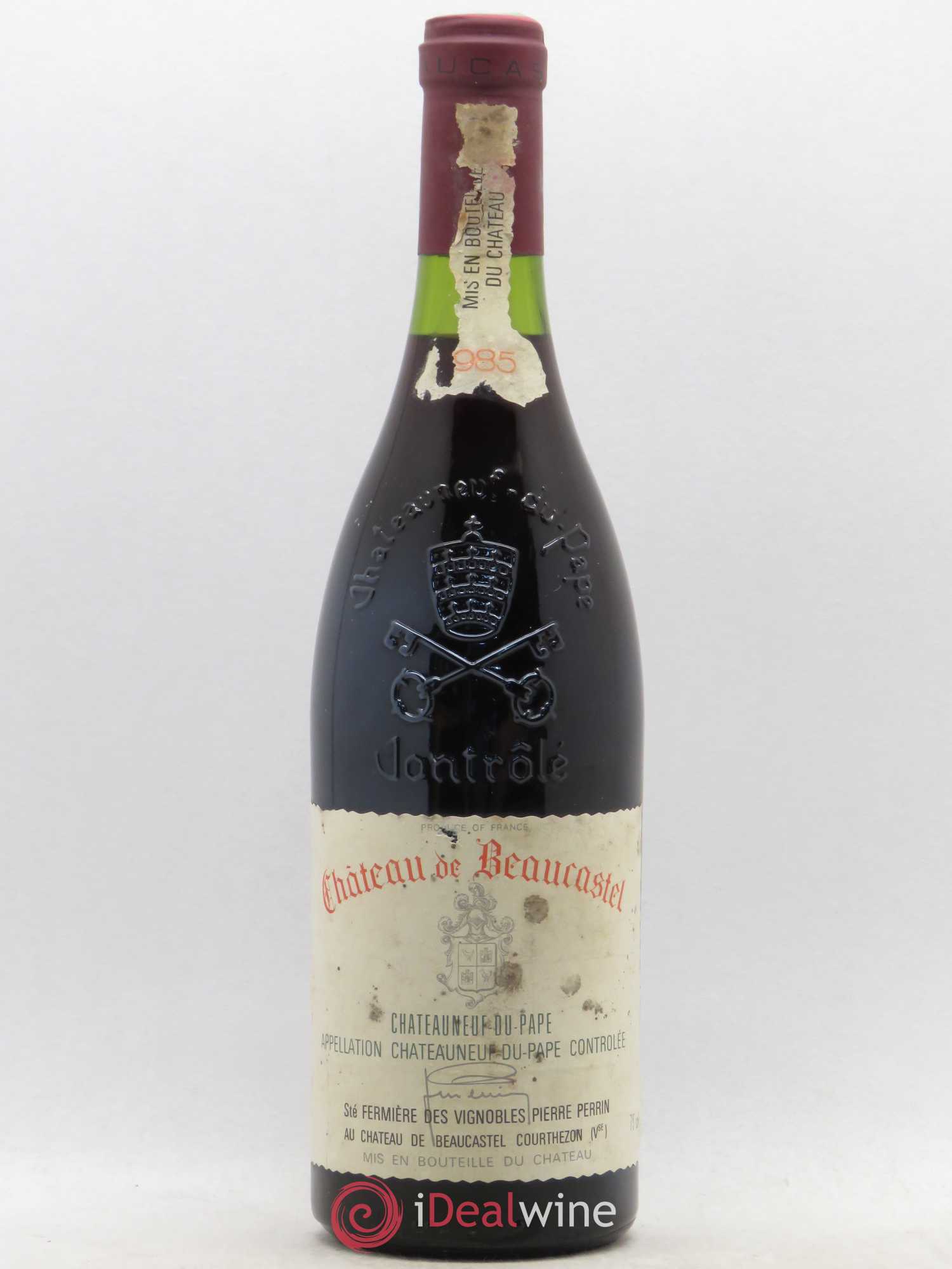 Châteauneuf-du-Pape Château de Beaucastel Famille Perrin 1985 - Lot de 1 bouteille - 0