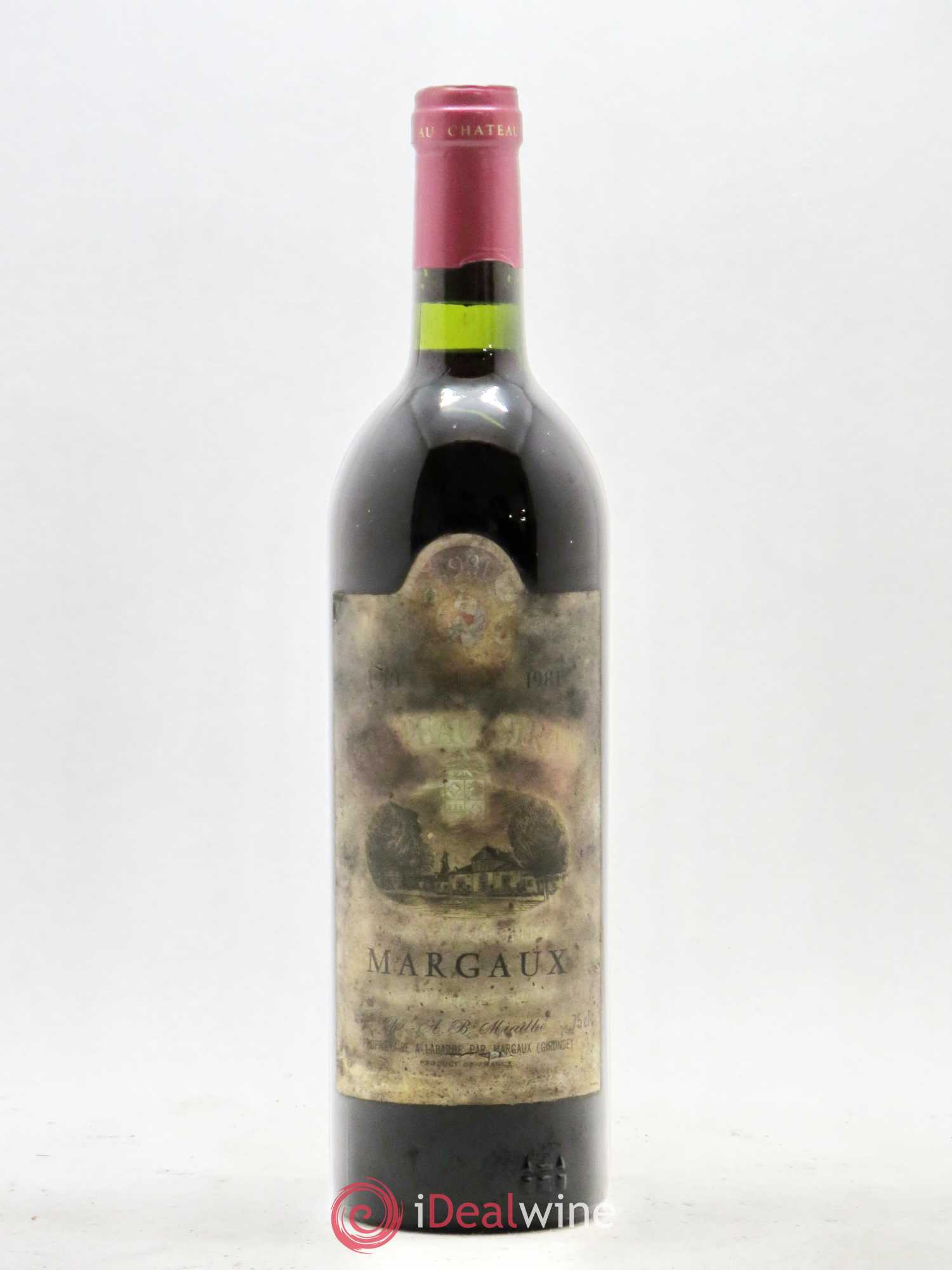 Château Siran 1981 - Lot de 1 bouteille - 0