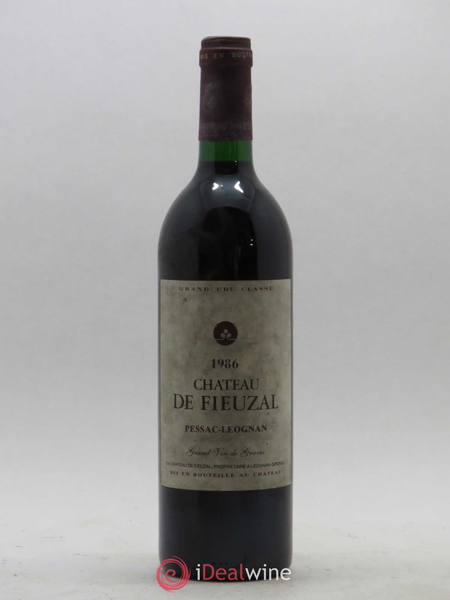 Château de Fieuzal Cru Classé de Graves 1986 - Lot de 1 bouteille - 0