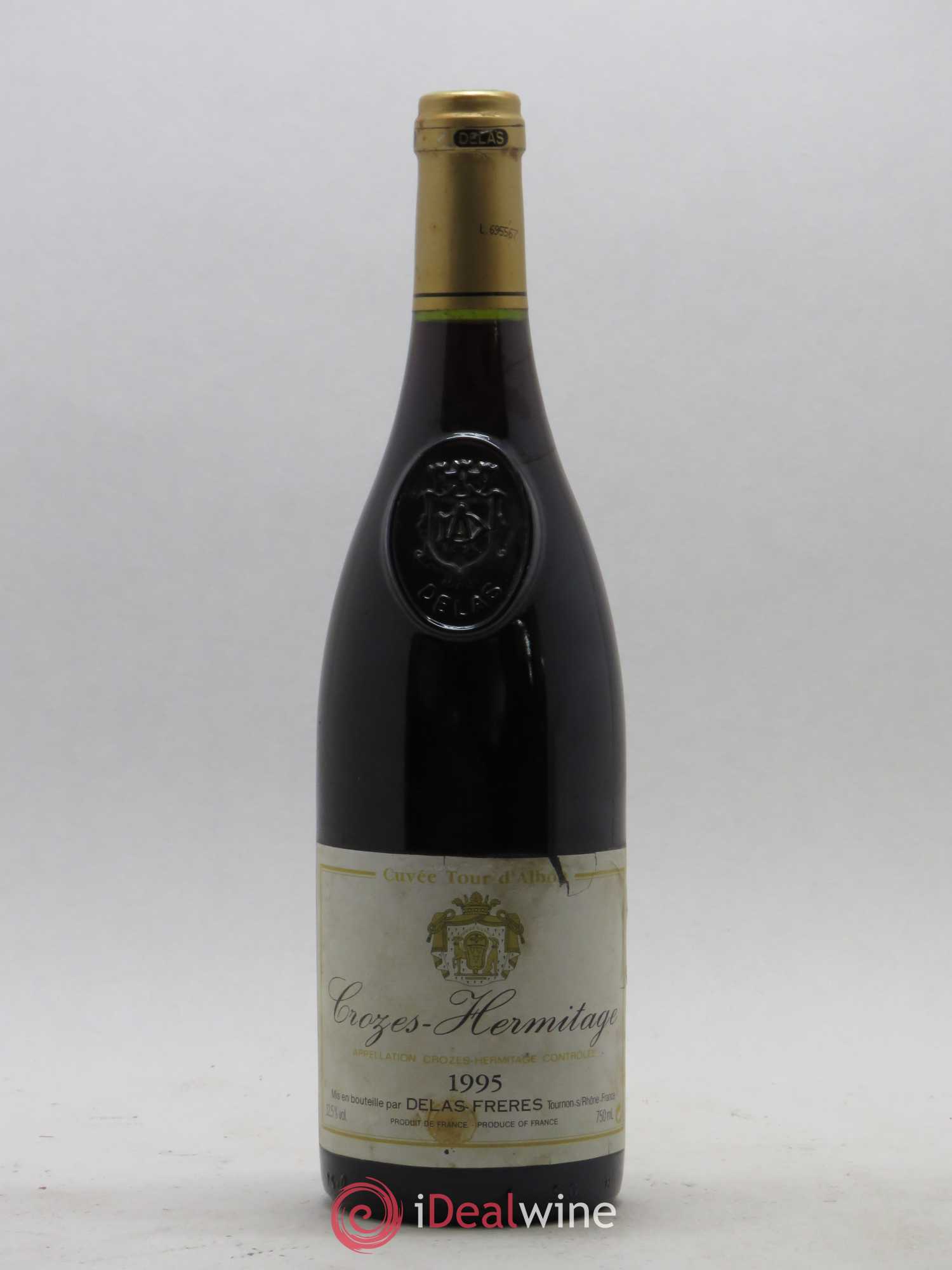 Crozes-Hermitage Tour D'Albon Delas Frères 1995 - Posten von 1 Flasche - 0