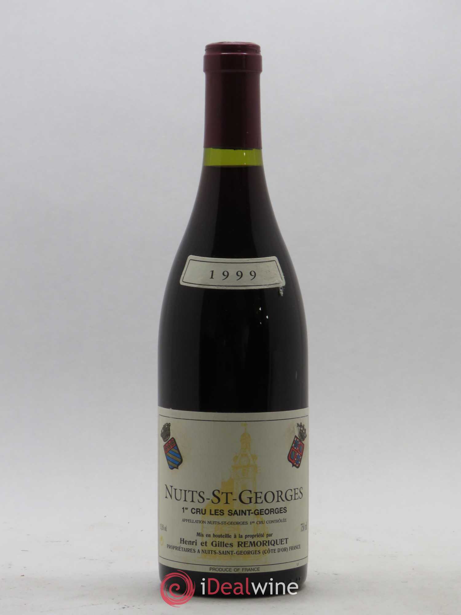 Nuits-Saint-Georges 1er Cru Les Saints Georges Gilles Remoriquet 1999 - Lot de 1 bouteille - 0