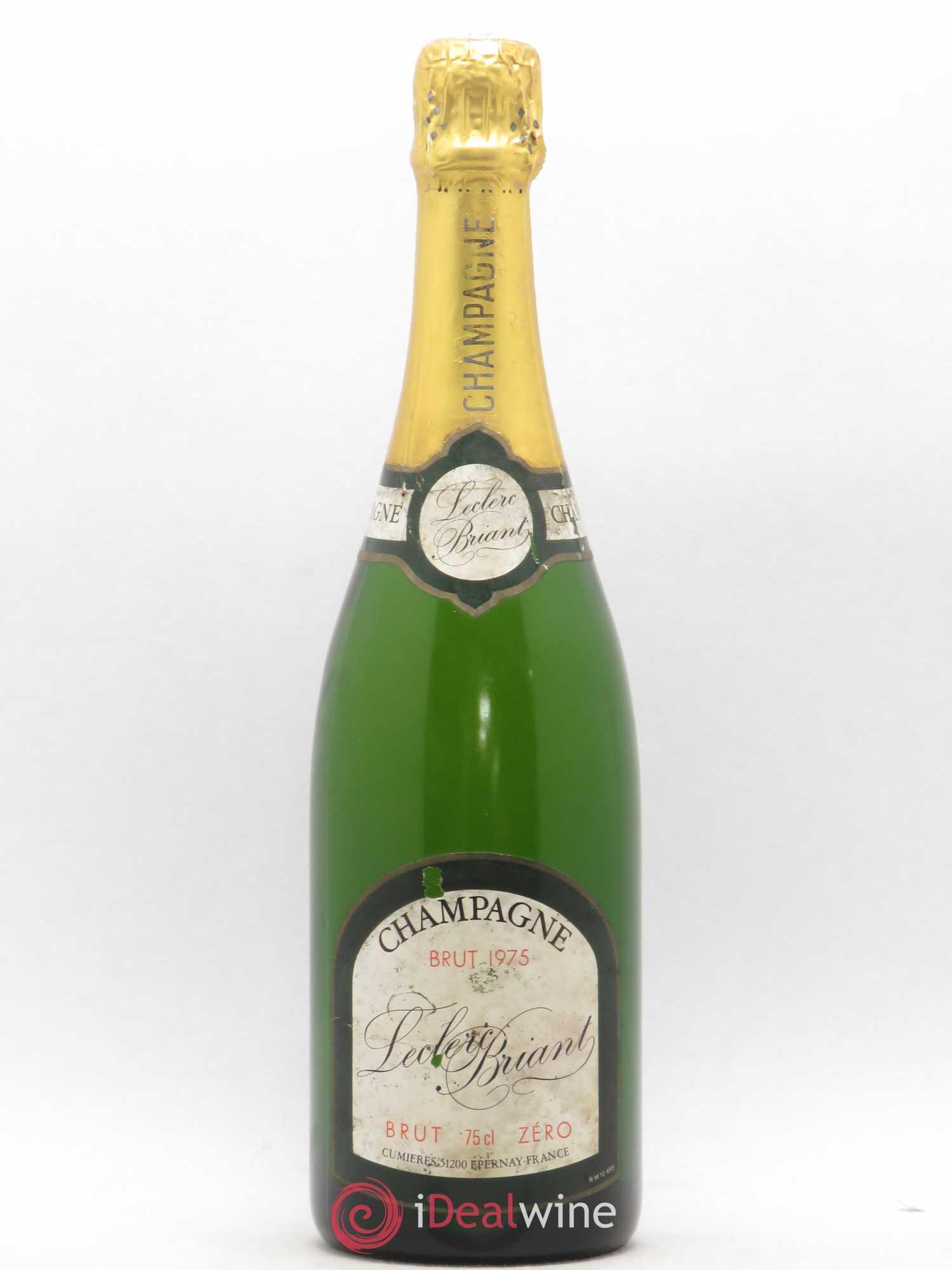 Champagne Brut Zéro Leclerc Briant 1975 - Posten von 1 Flasche - 0