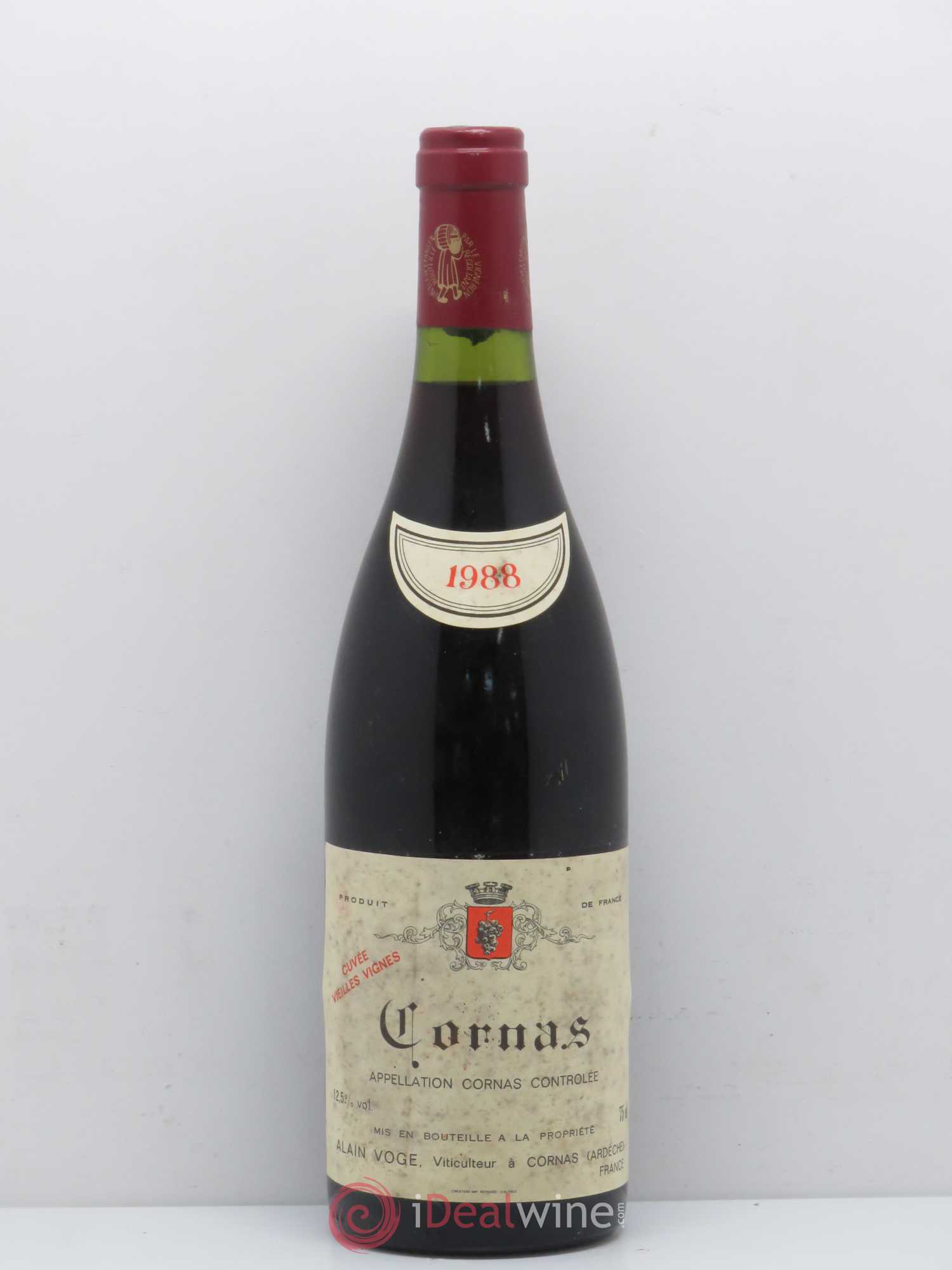Cornas Les Vieilles Vignes Alain Voge (Domaine) 1988 - Lot de 1 bouteille - 0