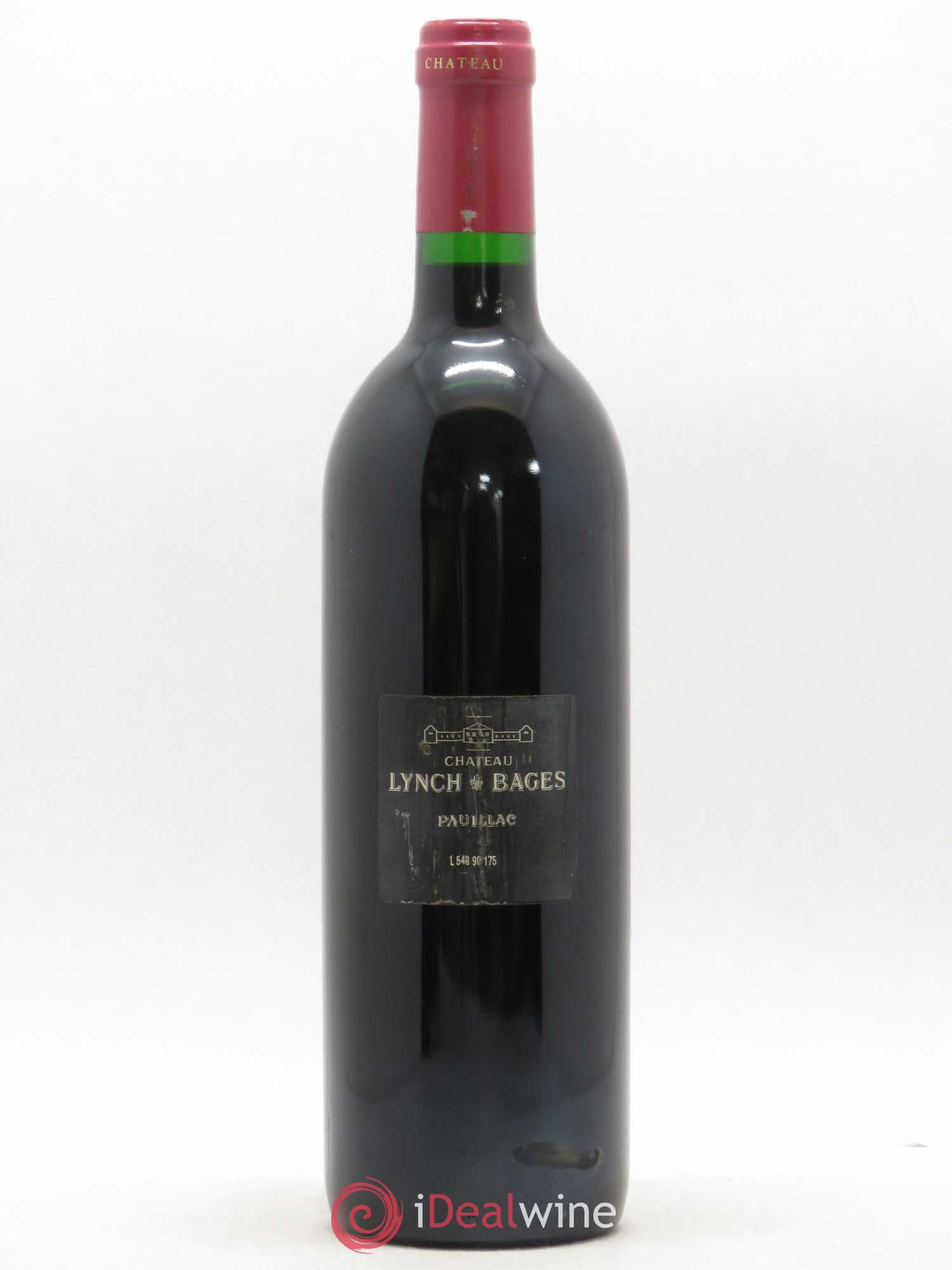 Château Lynch Bages 5ème Grand Cru Classé 1990 - Lot de 1 bouteille - 1