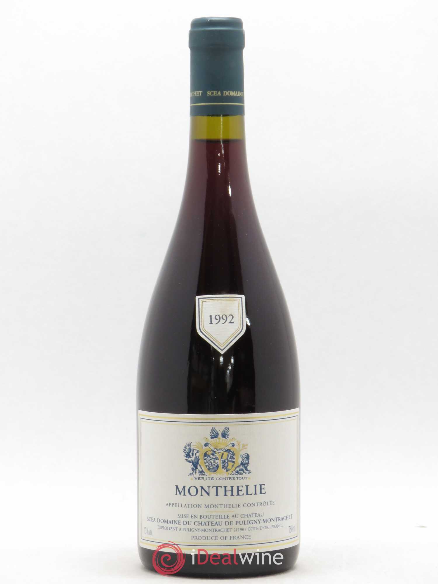 Monthélie Château de Puligny-Montrachet 1992 - Posten von 1 Flasche - 0