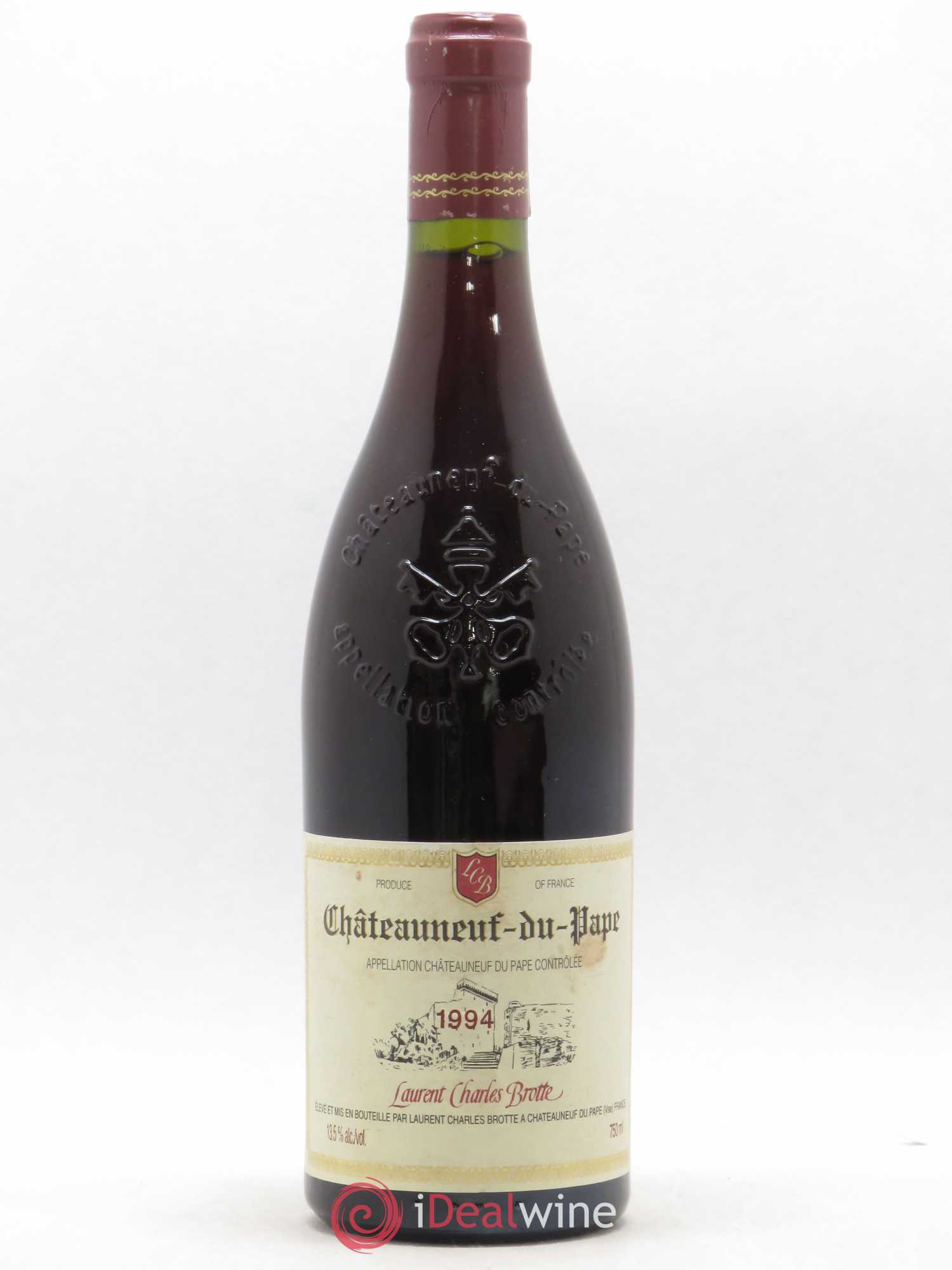 Châteauneuf-du-Pape Domaine Laurent Charles Brotte 1994 - Posten von 1 Flasche - 0