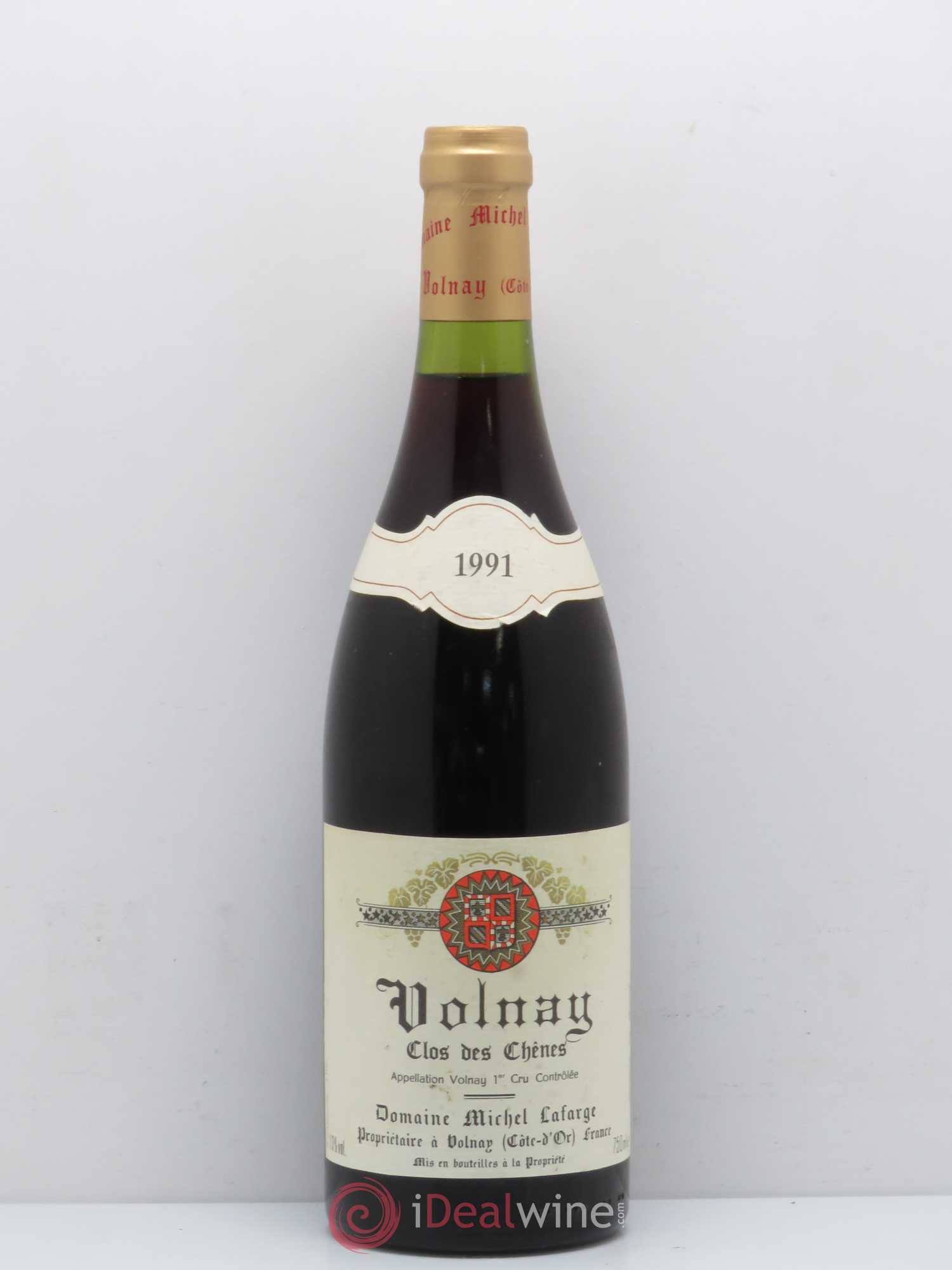 Volnay 1er Cru Clos des Chênes Lafarge (Domaine) 1991 - Lot de 1 bouteille - 0