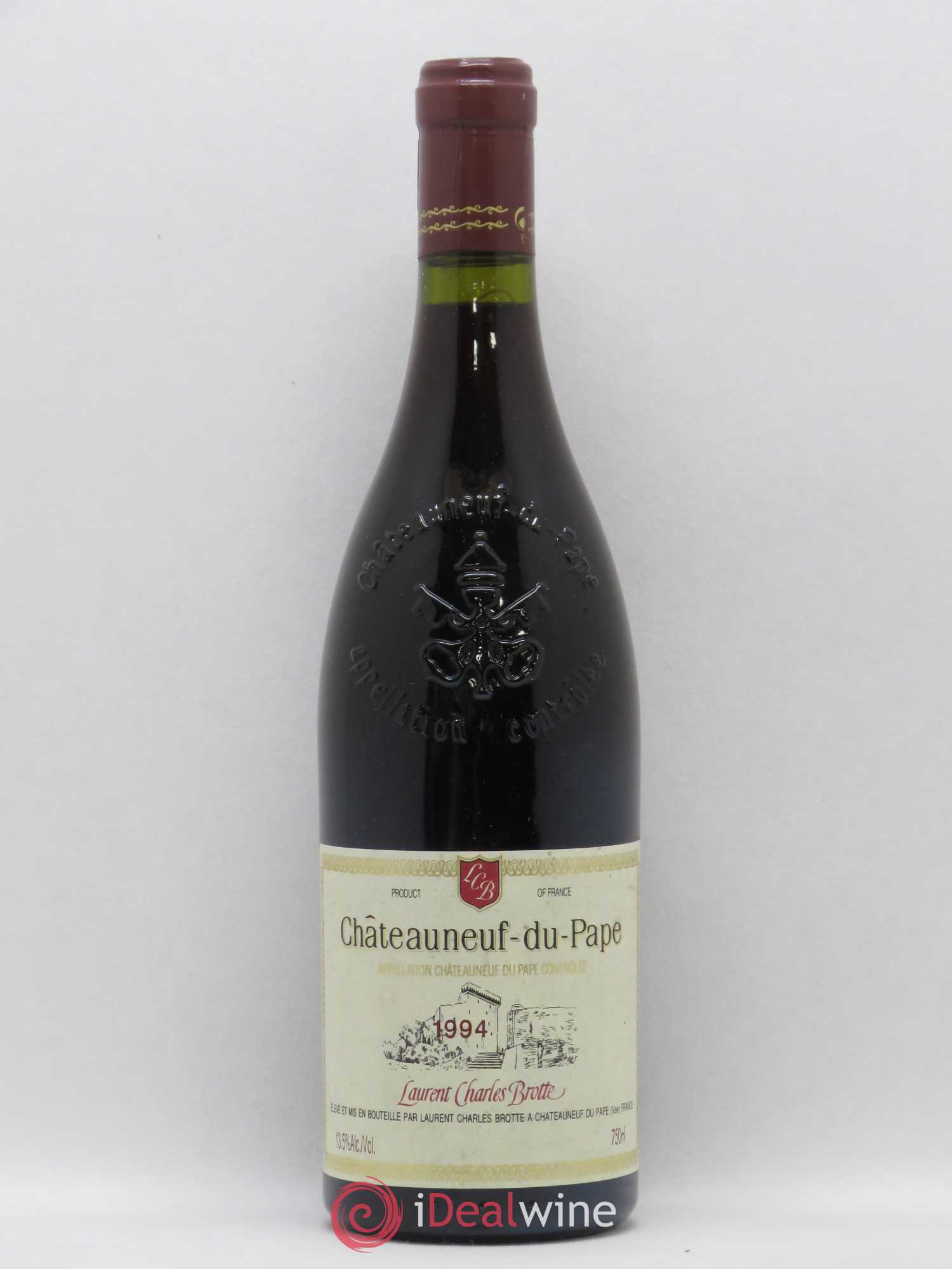 Châteauneuf-du-Pape Laurent Charles Brotte 1994 - Posten von 1 Flasche - 0