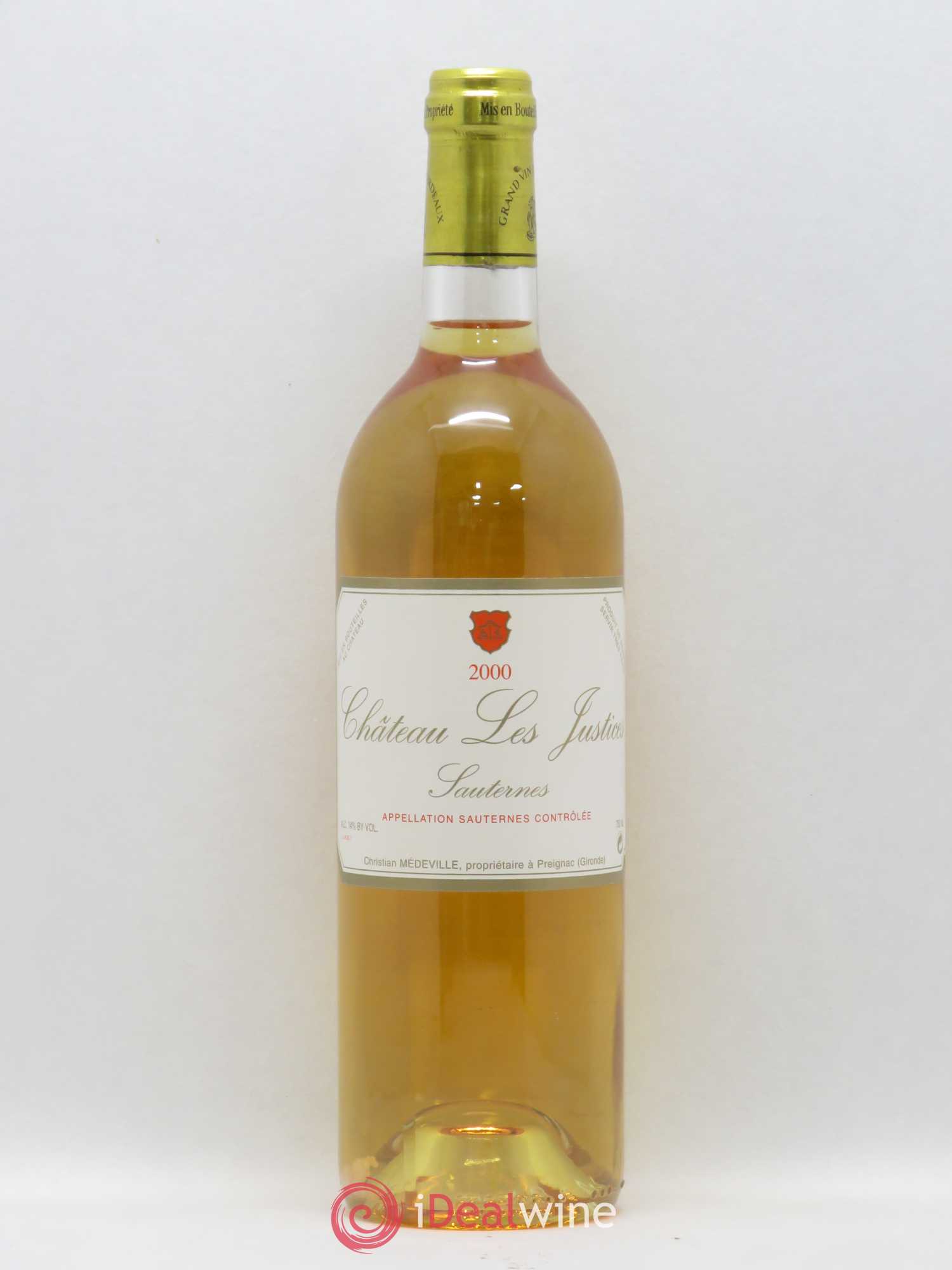 Château les Justices Cru Bourgeois 2000 - Lotto di 1 bottiglia - 0