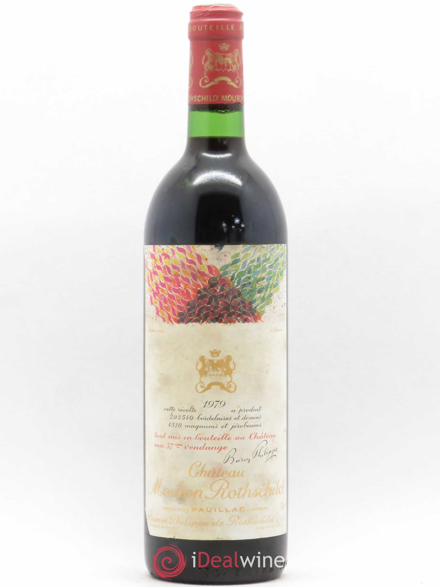 Château Mouton Rothschild 1er Grand Cru Classé 1979 - Lot de 1 bouteille - 0