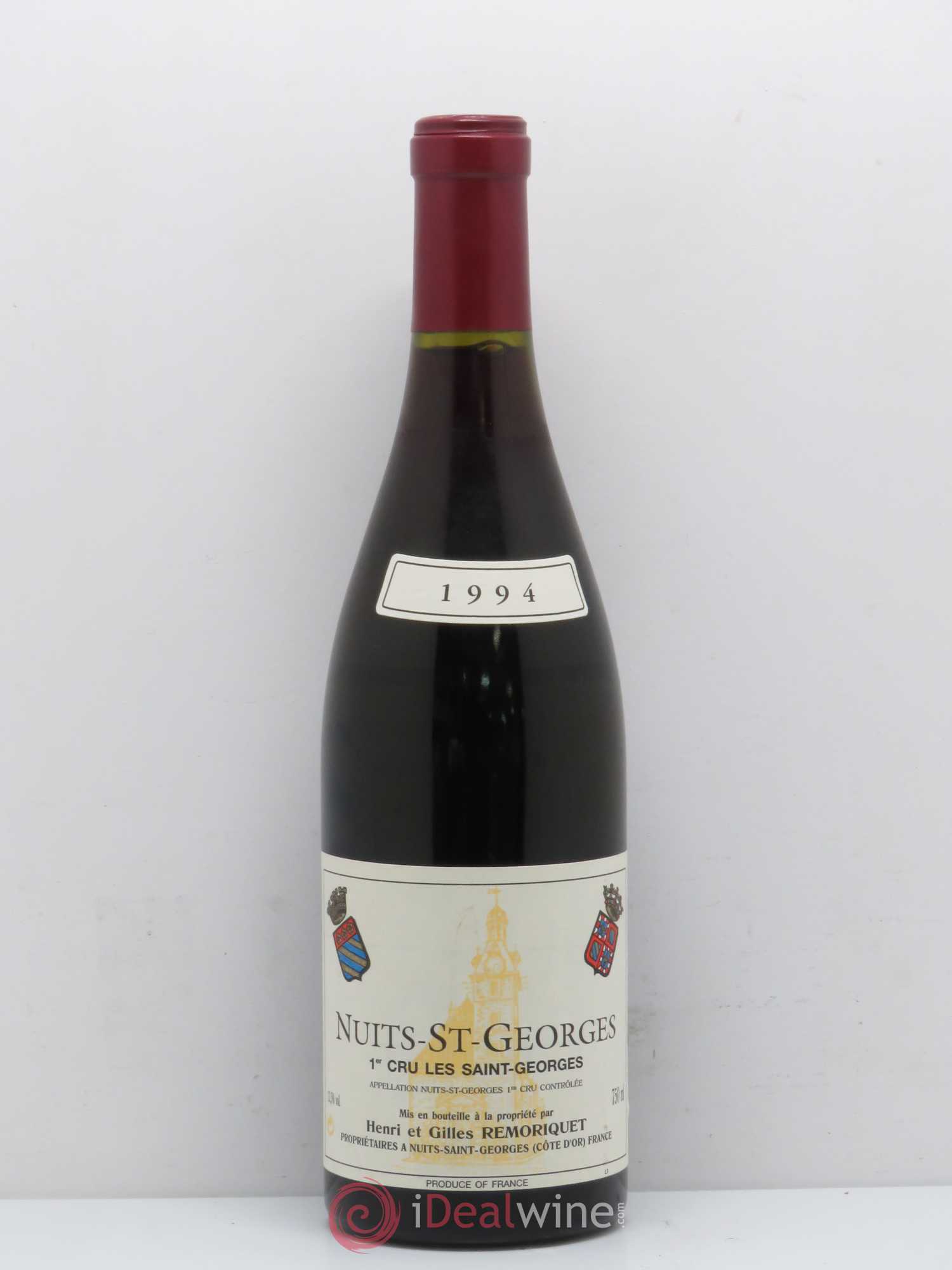 Nuits-Saint-Georges 1er Cru Les Saints Georges Gilles Remoriquet 1994 - Lot de 1 bouteille - 0