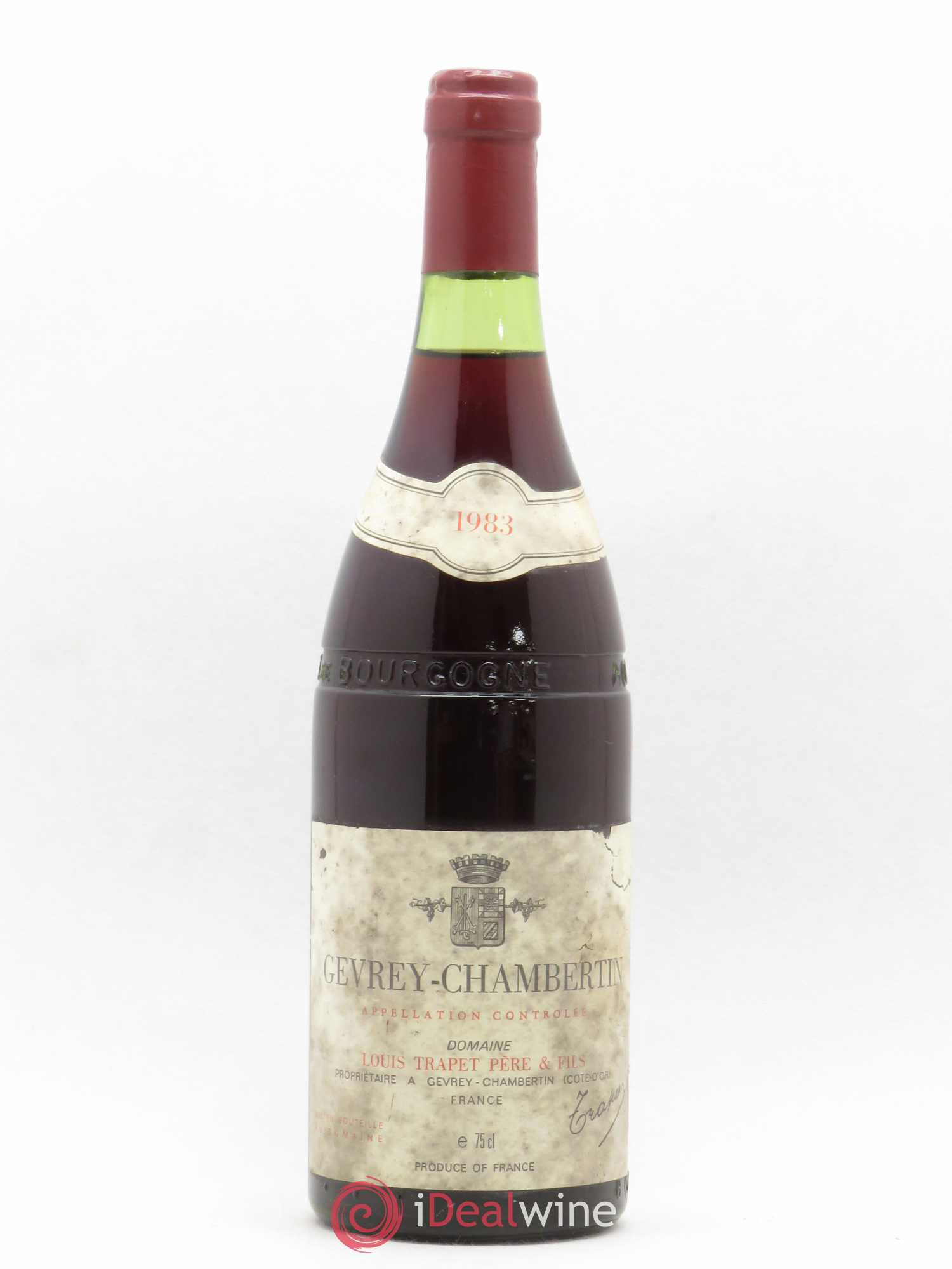 Gevrey-Chambertin Domaine Trapet 1983 - Lot de 1 bouteille - 0