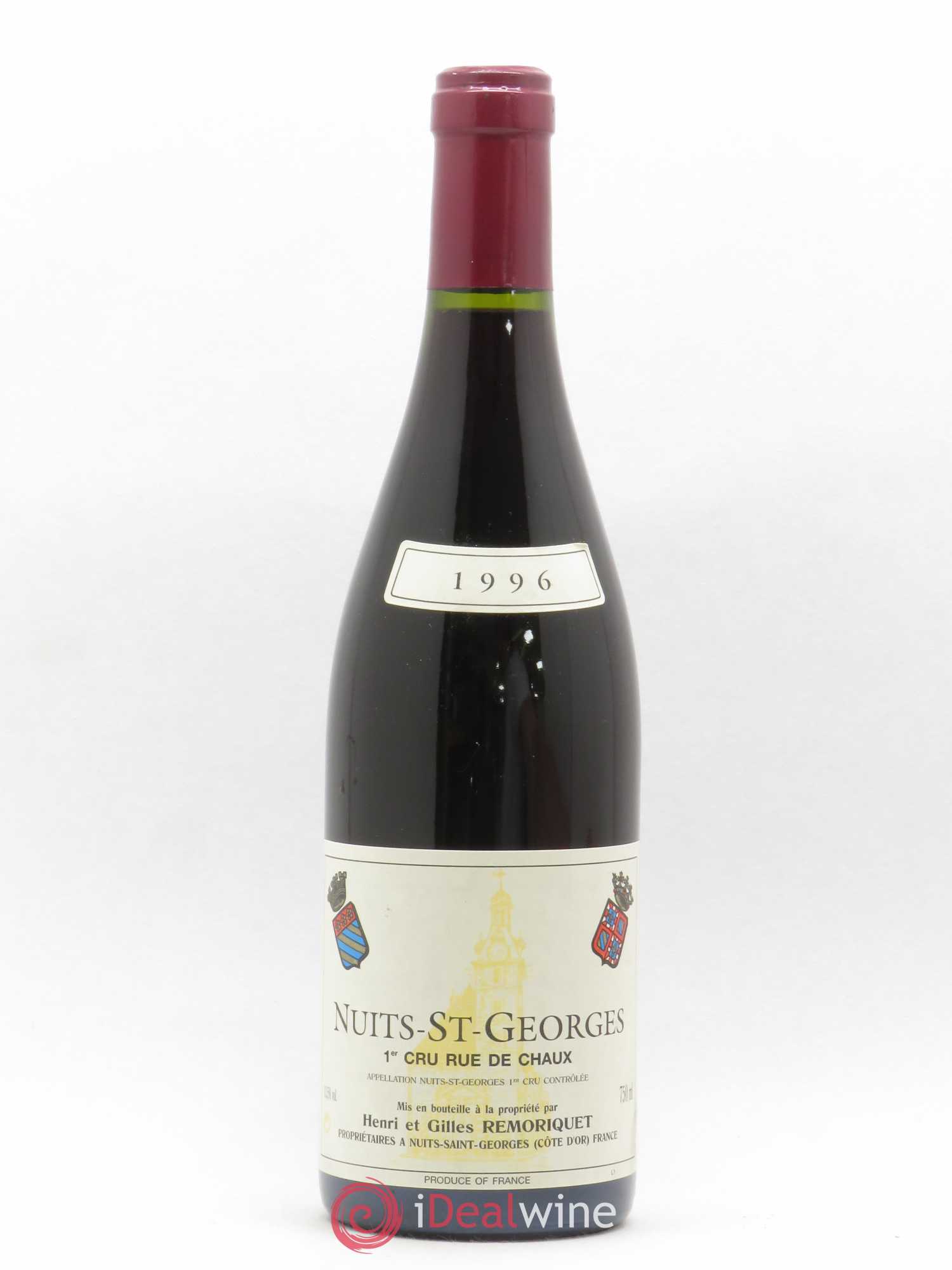 Nuits-Saint-Georges 1er Cru Rue de Chaux Gilles Remoriquet 1996 - Lot de 1 bouteille - 0