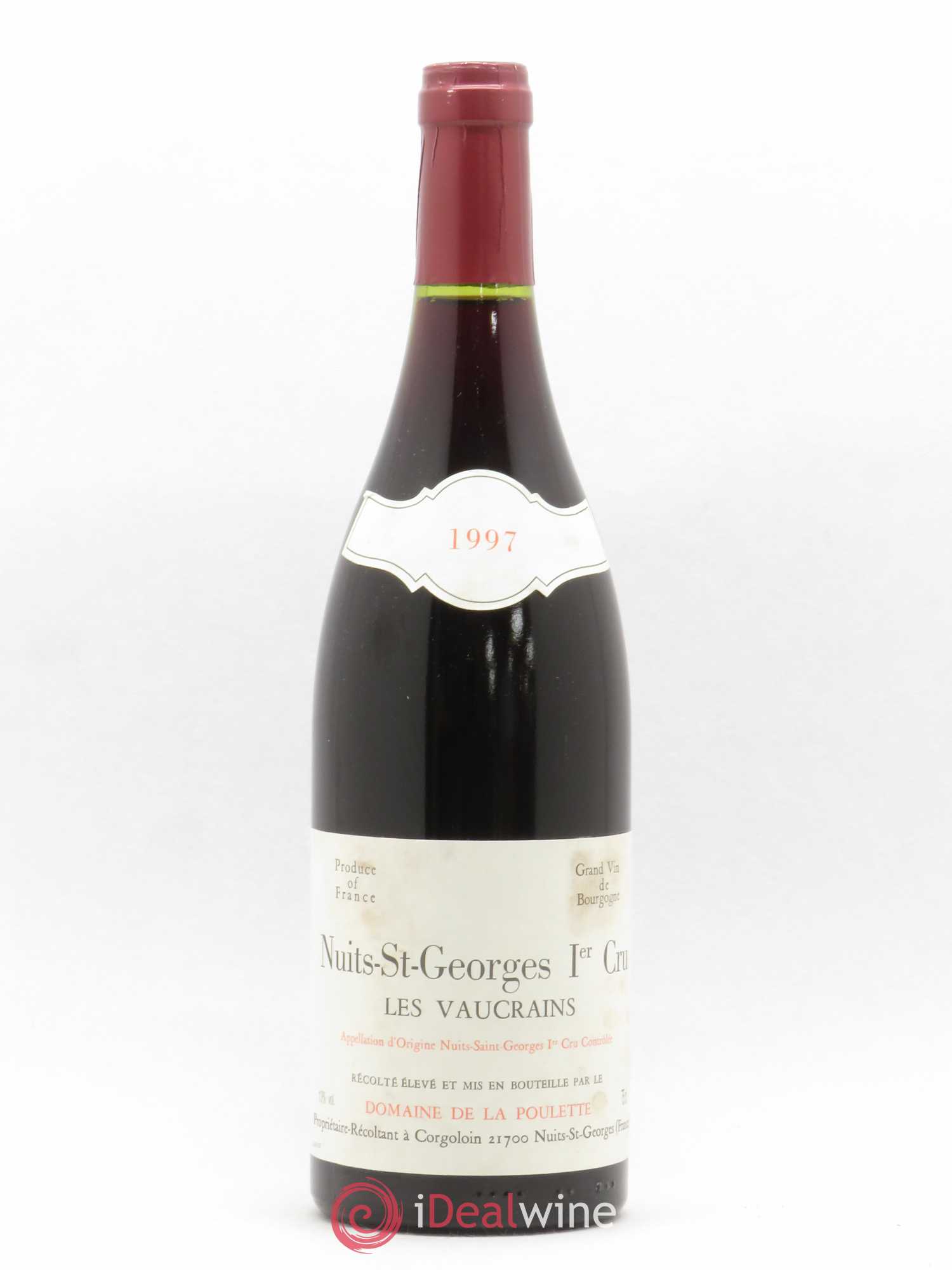 Nuits-Saint-Georges 1er Cru Les Vaucrains Domaine de La Poulette (sans prix de réserve) 1997 - Posten von 1 Flasche - 0