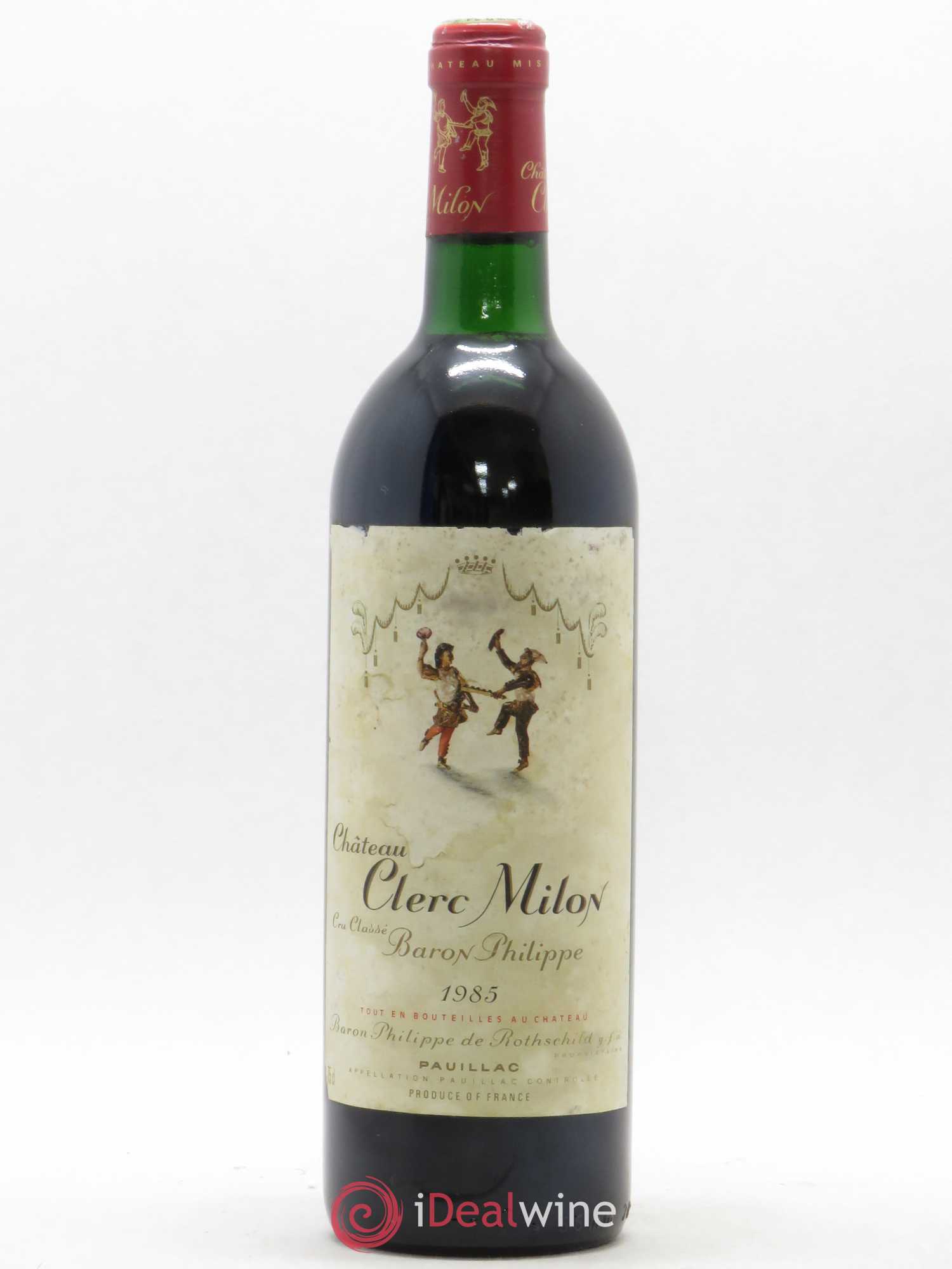 Château Clerc Milon 5ème Grand Cru Classé 1985 - Lot de 1 bouteille - 0